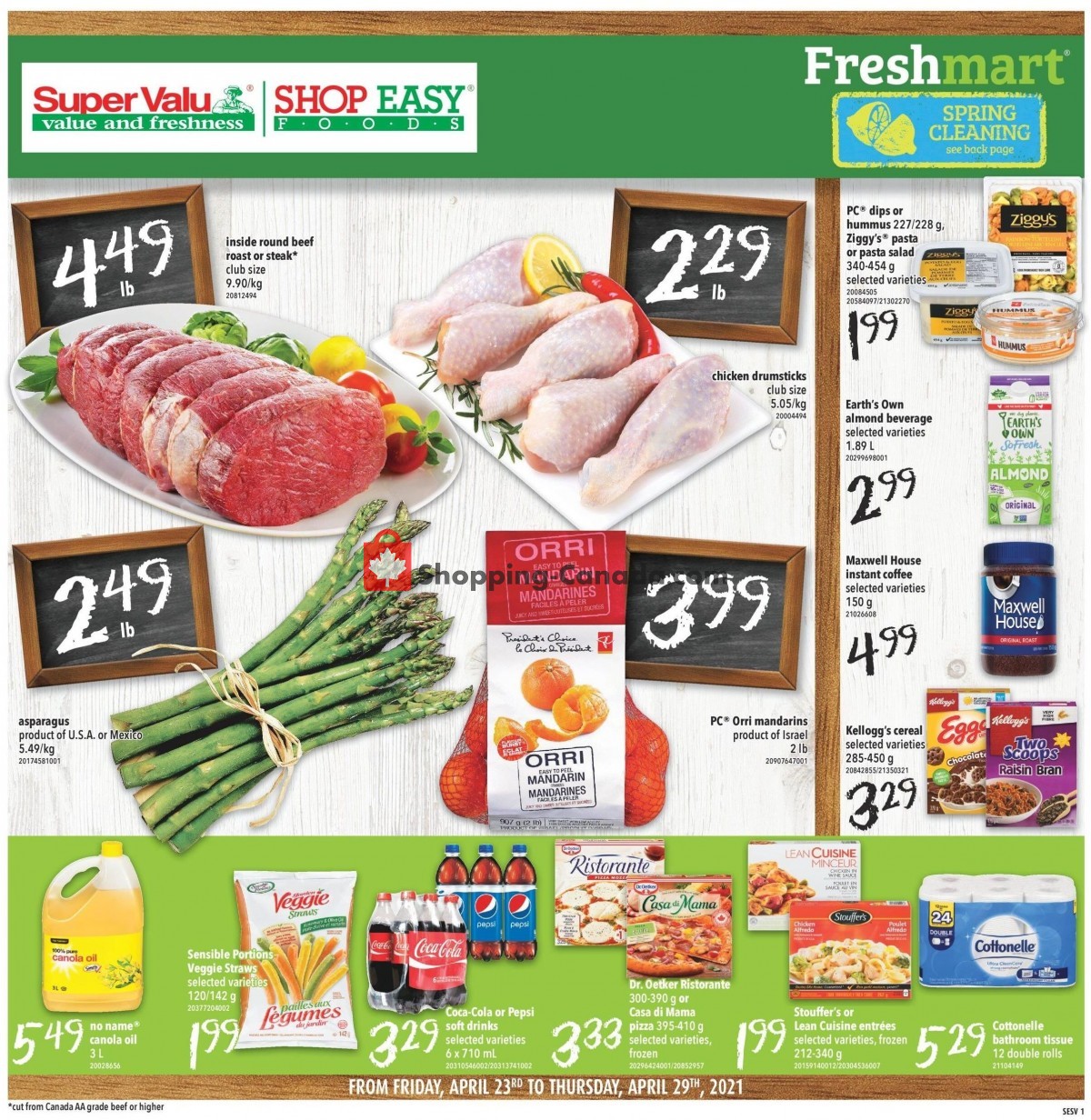 Shop Easy Foods & SuperValu flyer from Friday April 23, 2021 to Thursday April 29, 2021 - page 1