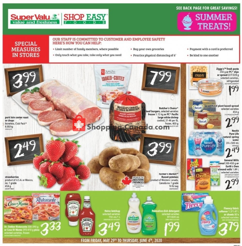 Shop Easy Foods & SuperValu flyer from Friday May 29, 2020 to Thursday June 4, 2020 - page 1