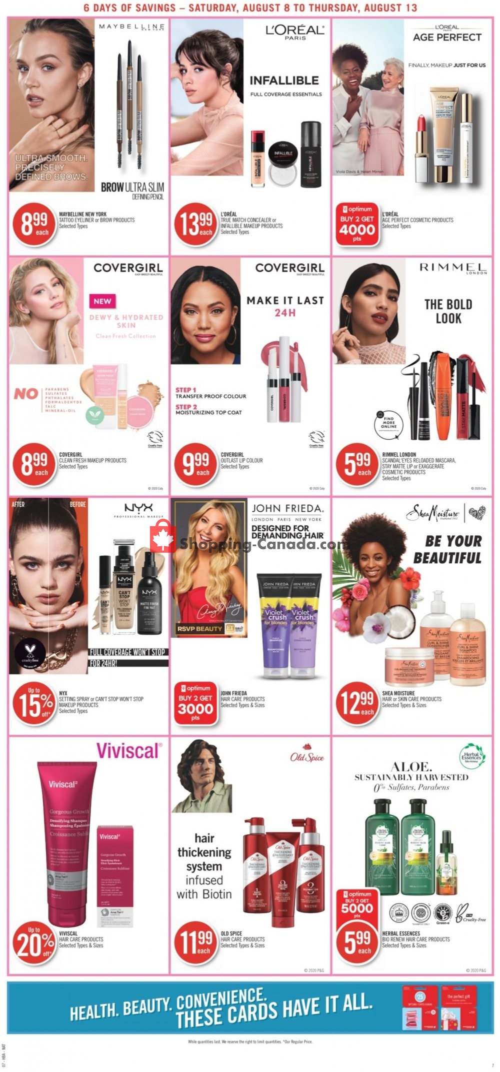 Shoppers Drug Mart flyer from Saturday August 8, 2020 to Thursday August 13, 2020 - page 14