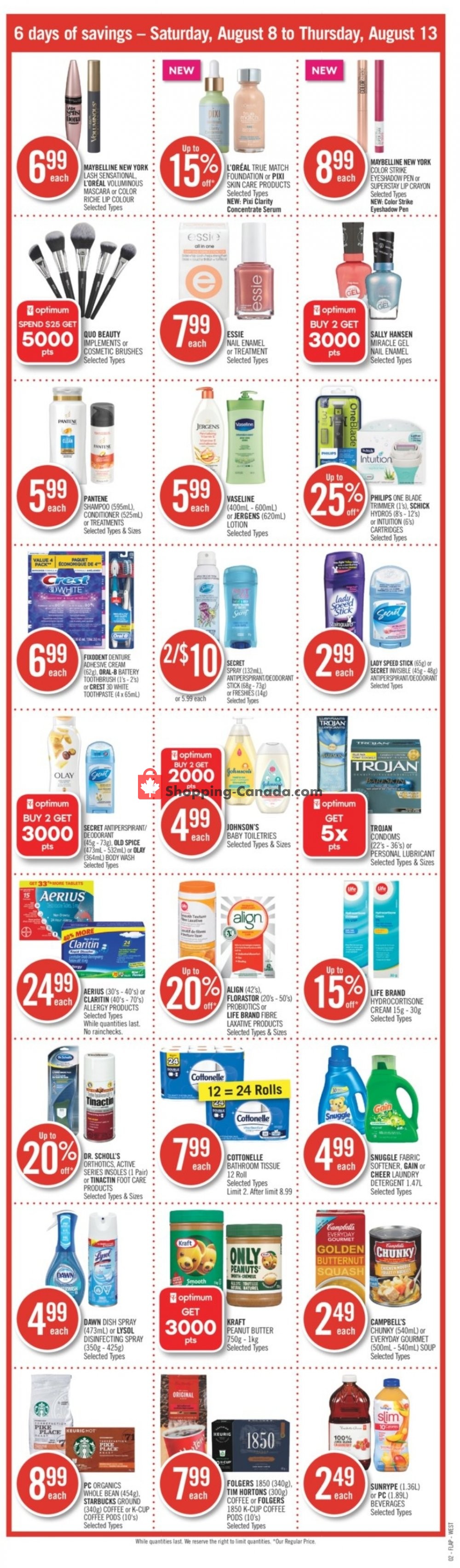 Shoppers Drug Mart flyer from Saturday August 8, 2020 to Thursday August 13, 2020 - page 3