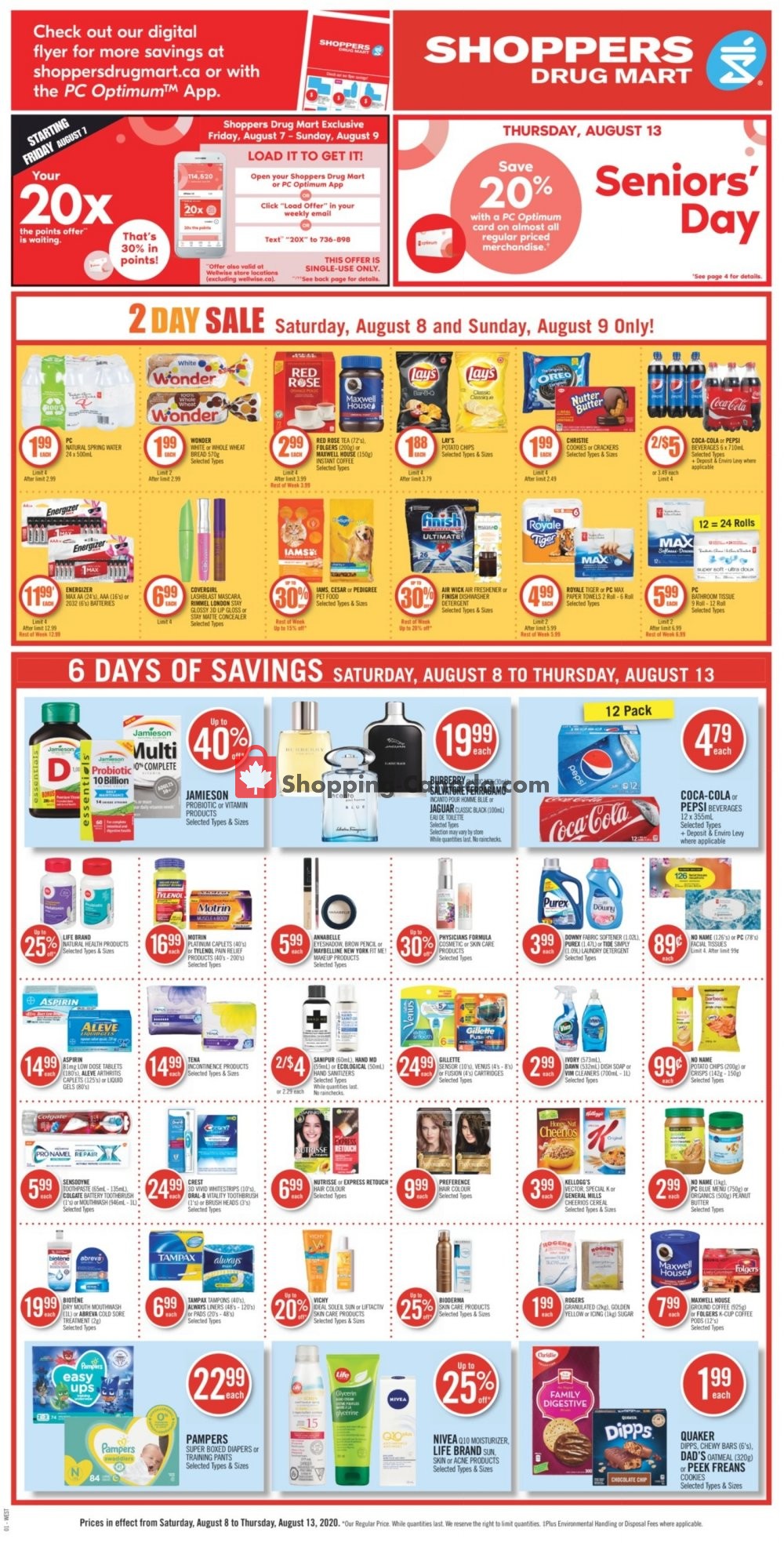 Shoppers Drug Mart flyer from Saturday August 8, 2020 to Thursday August 13, 2020 - page 4