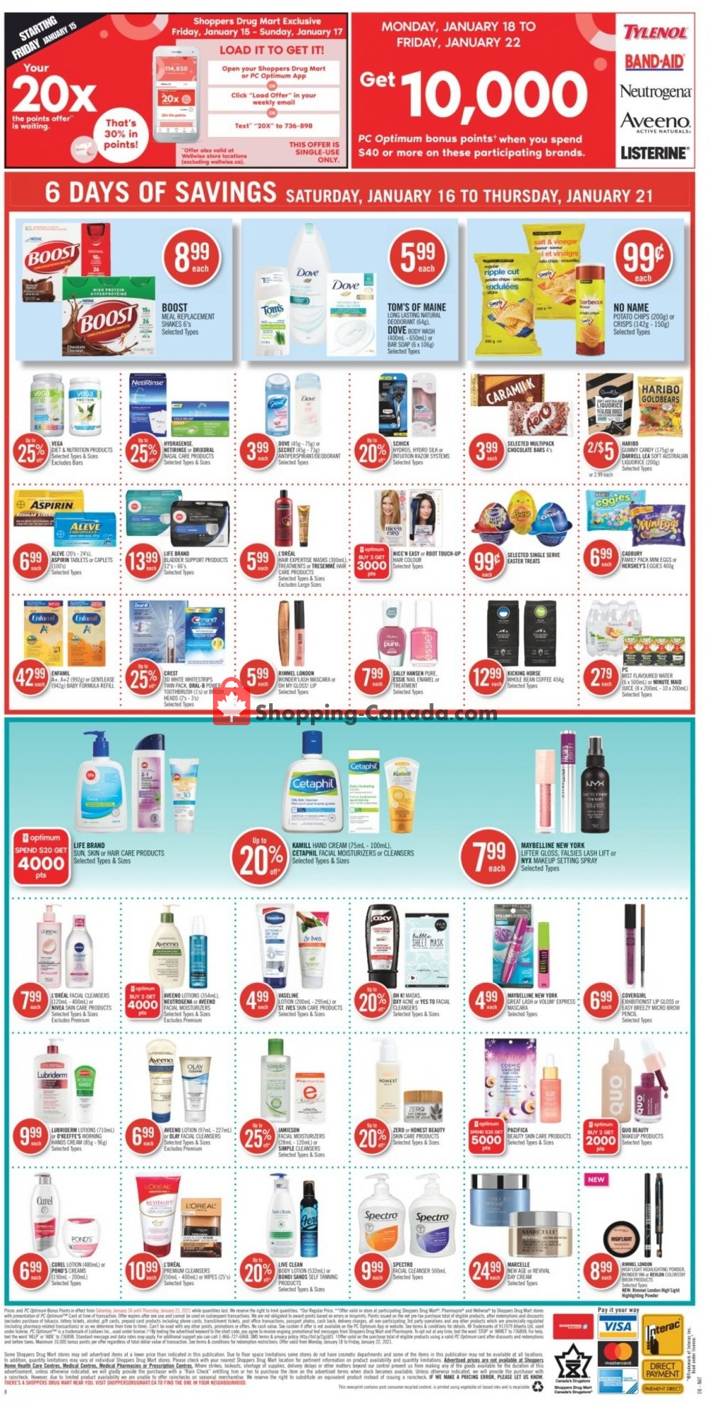 Shoppers Drug Mart flyer from Saturday January 16, 2021 to Thursday January 21, 2021 - page 17