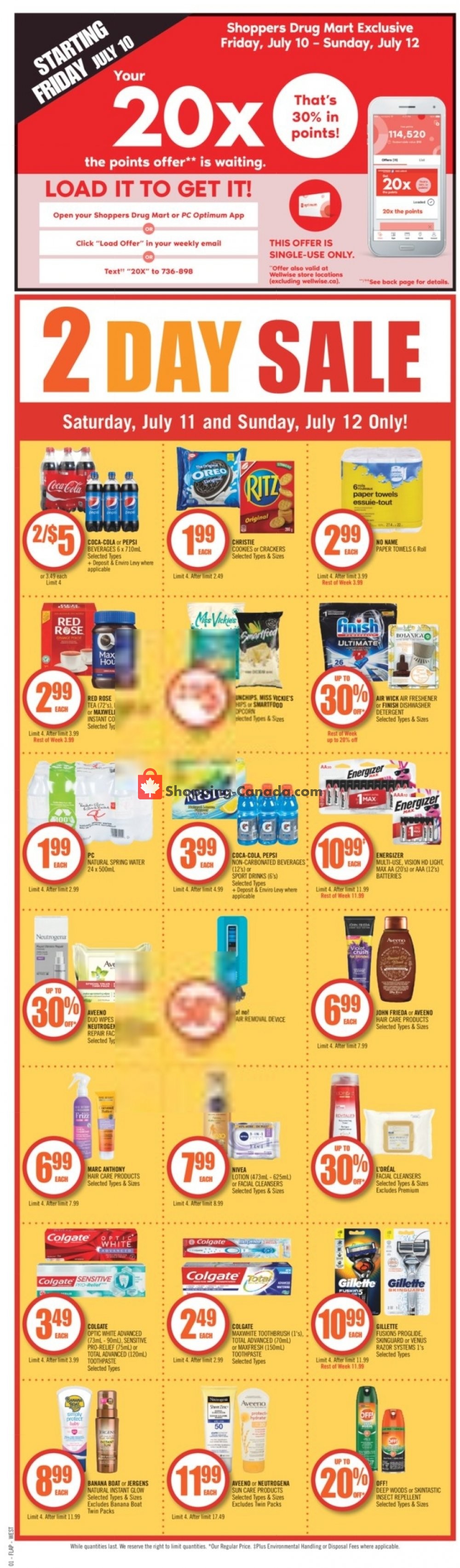 Shoppers Drug Mart flyer from Saturday July 11, 2020 to Thursday July 16, 2020 - page 2