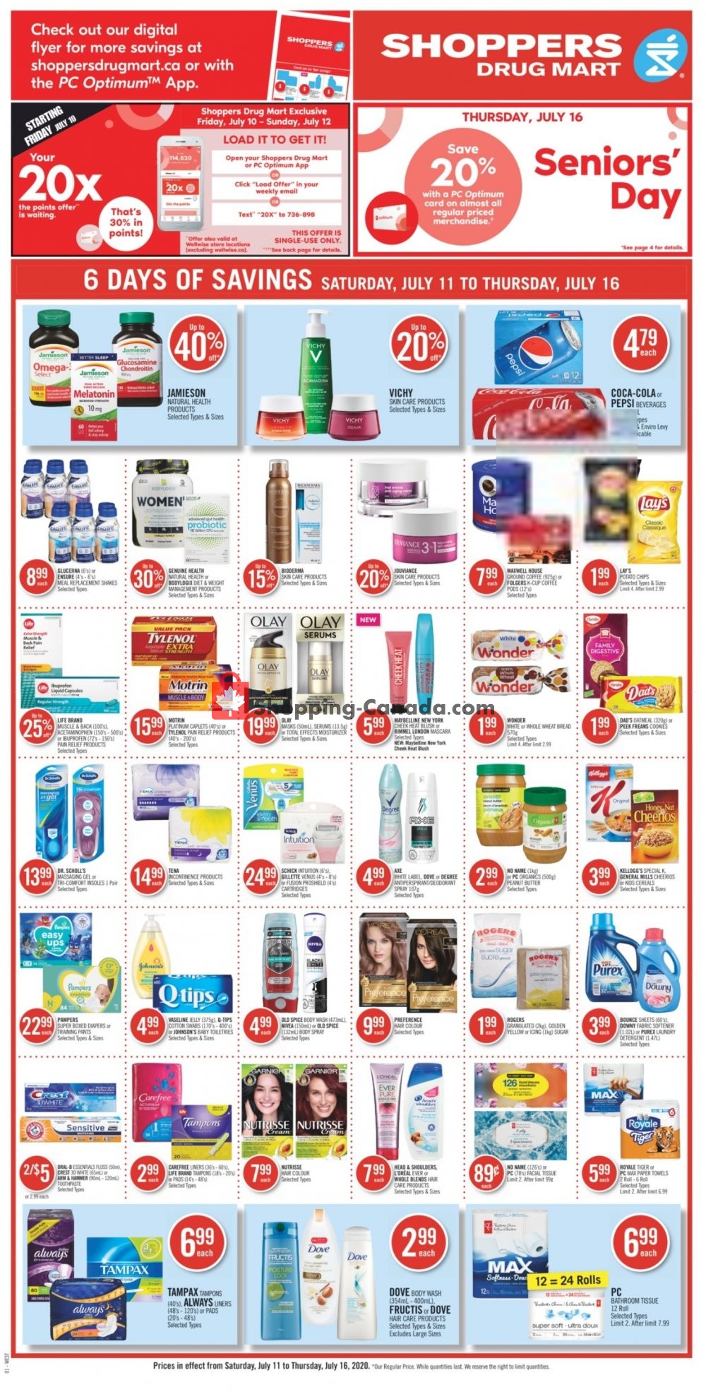 Shoppers Drug Mart flyer from Saturday July 11, 2020 to Thursday July 16, 2020 - page 4