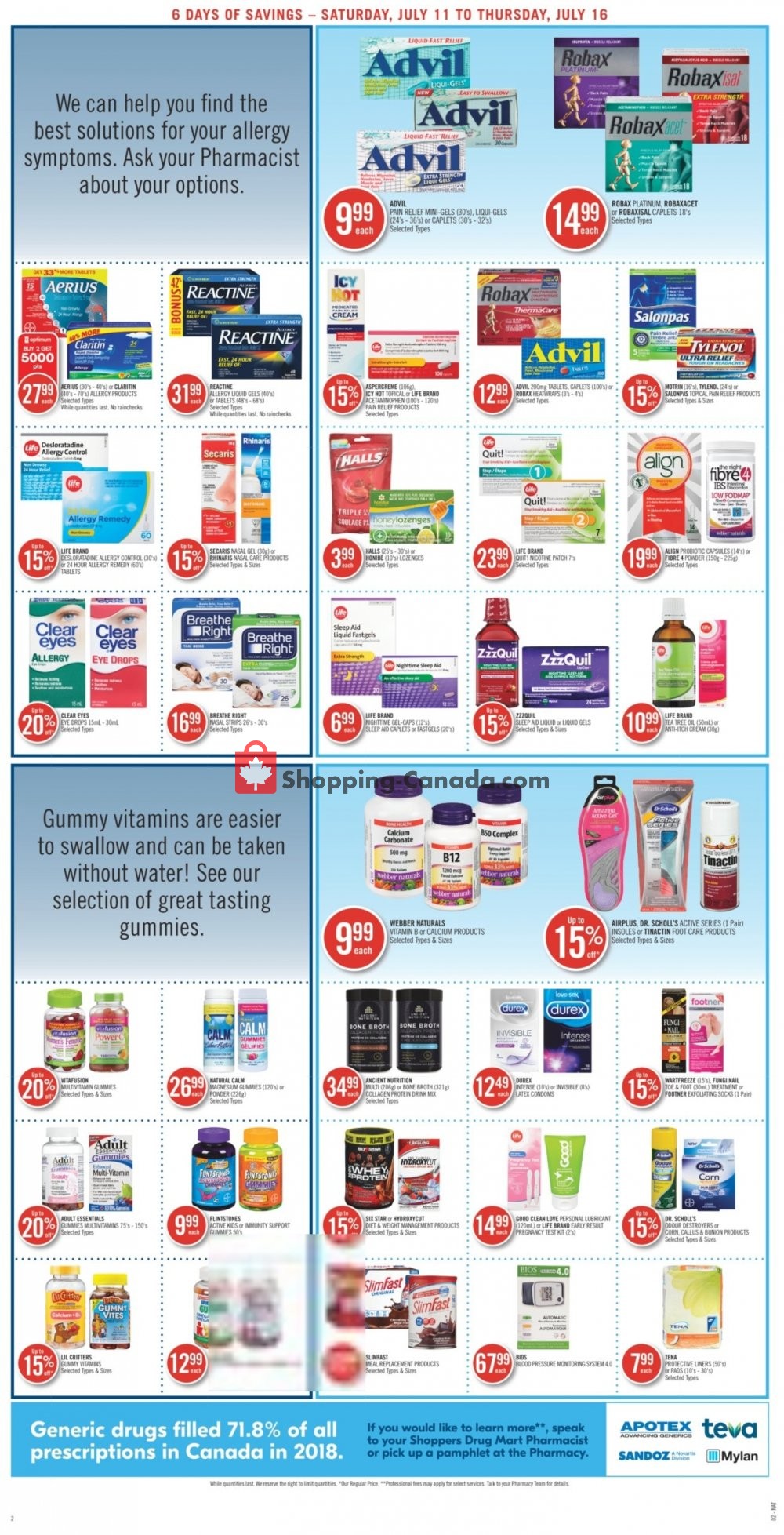Shoppers Drug Mart flyer from Saturday July 11, 2020 to Thursday July 16, 2020 - page 5
