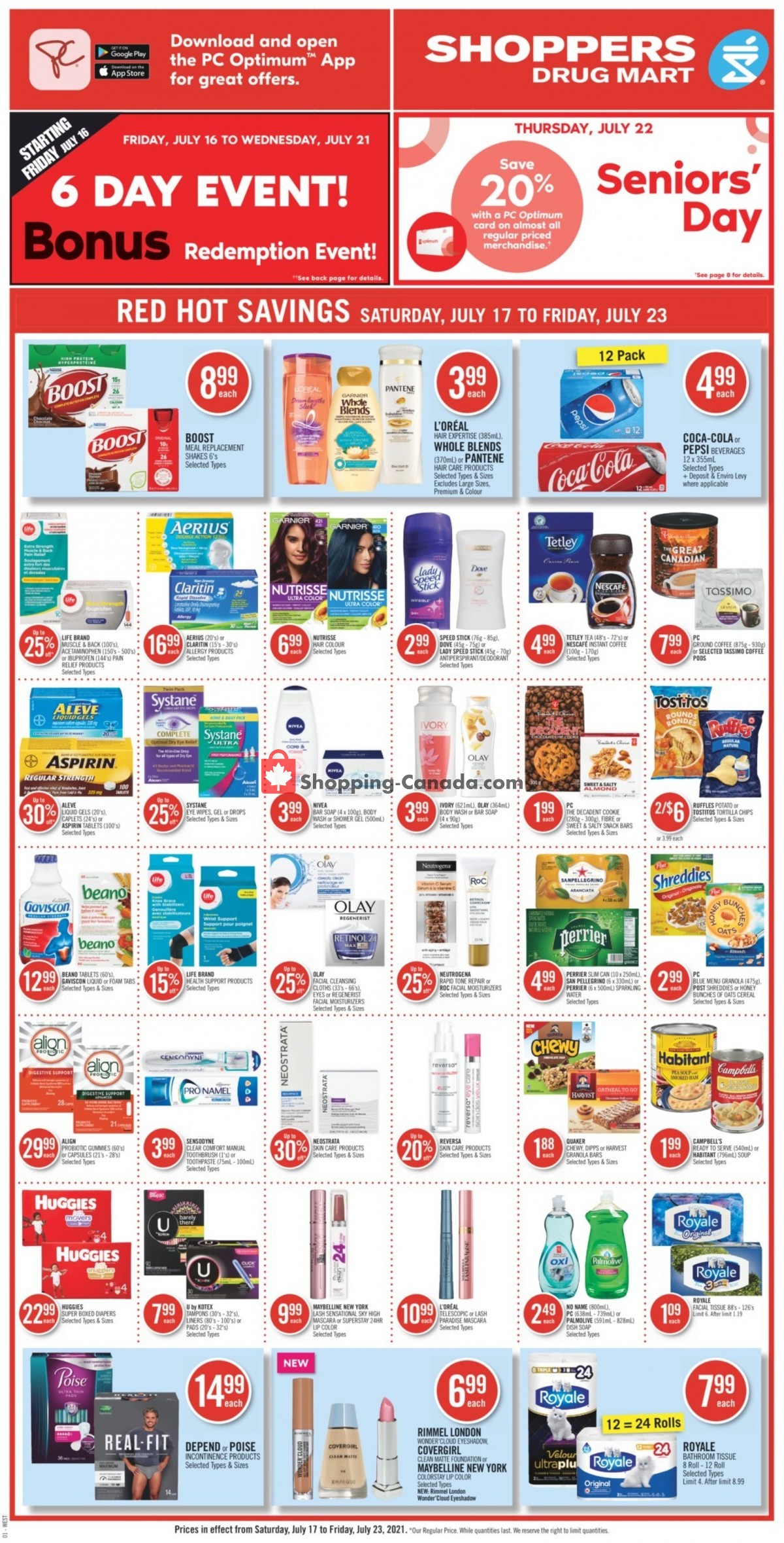 Shoppers Drug Mart flyer from Saturday July 17, 2021 to Friday July 23, 2021 - page 6