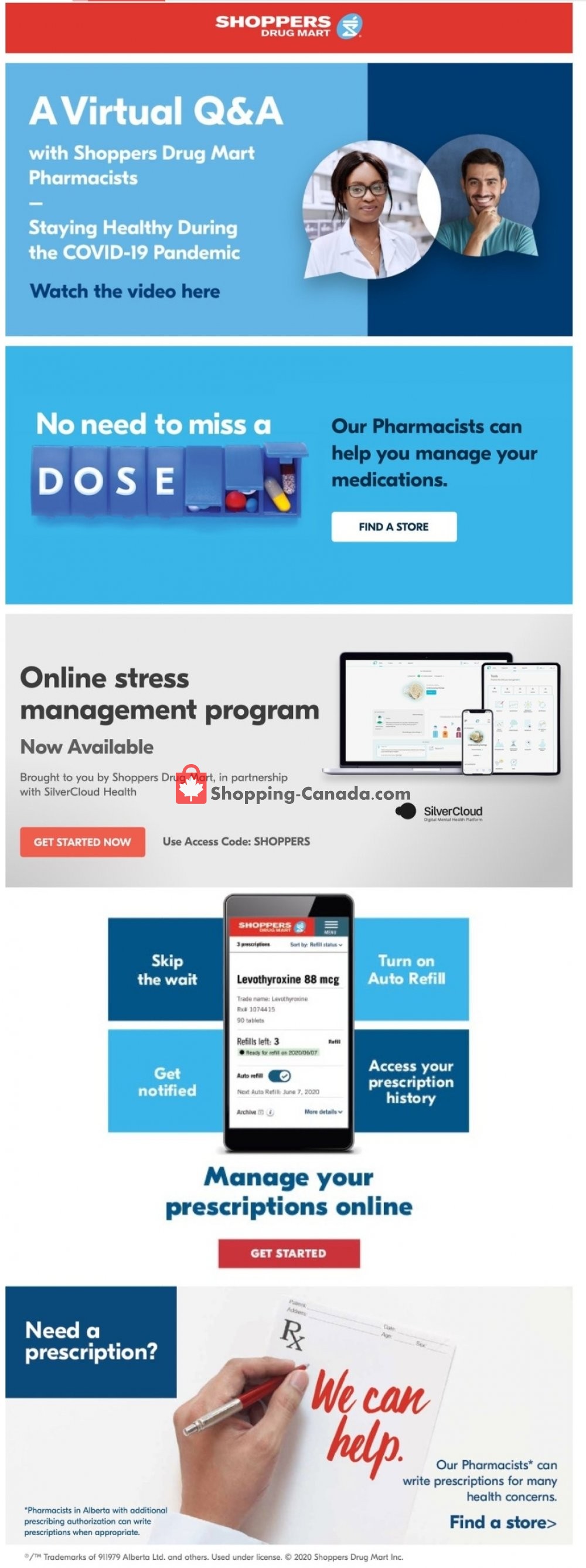 Shoppers Drug Mart flyer from Saturday July 4, 2020 to Thursday July 9, 2020 - page 1