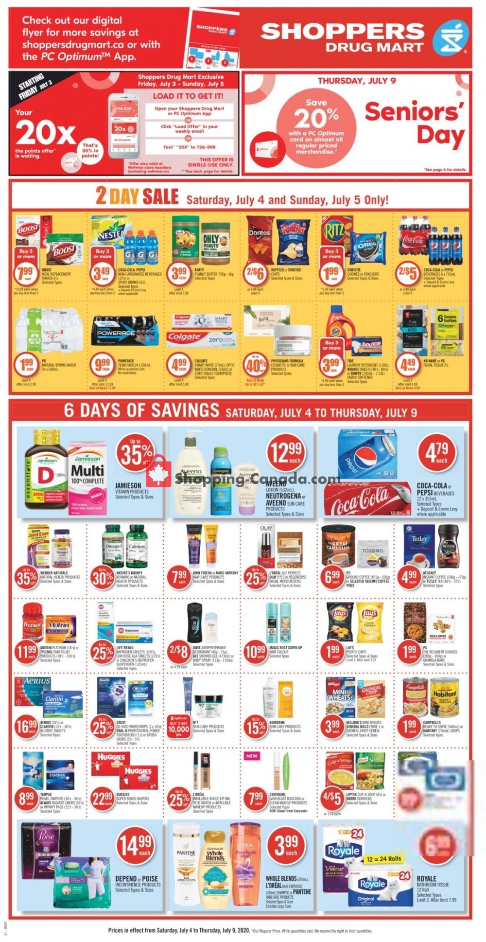 Shoppers Drug Mart flyer from Saturday July 4, 2020 to Thursday July 9, 2020 - page 4