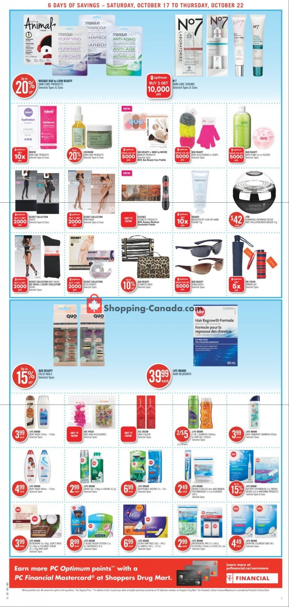 Shoppers Drug Mart flyer from Saturday October 17, 2020 to Thursday October 22, 2020 - page 20