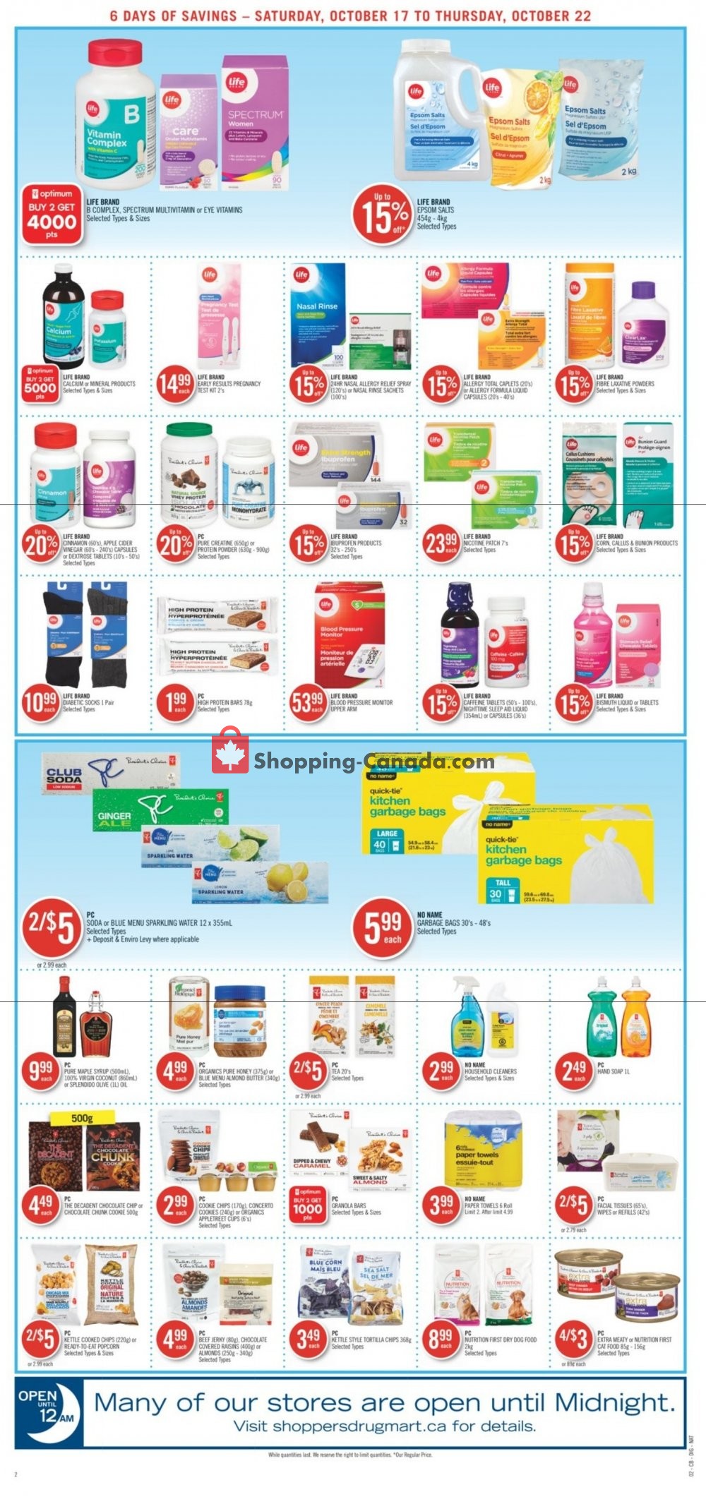 Shoppers Drug Mart flyer from Saturday October 17, 2020 to Thursday October 22, 2020 - page 21