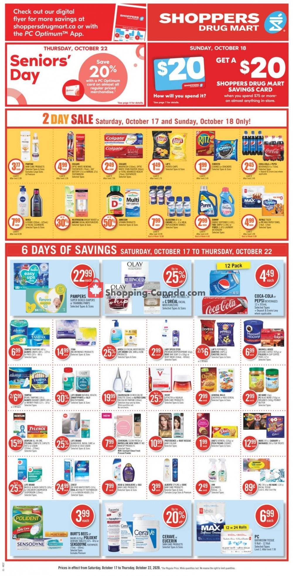 Shoppers Drug Mart flyer from Saturday October 17, 2020 to Thursday October 22, 2020 - page 6