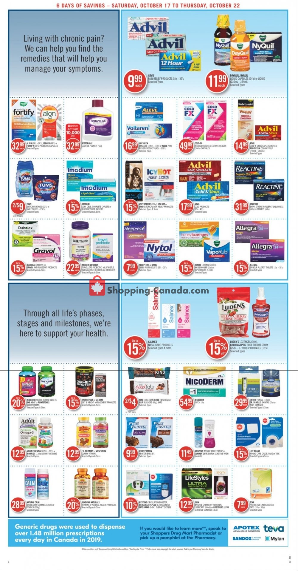 Shoppers Drug Mart flyer from Saturday October 17, 2020 to Thursday October 22, 2020 - page 7