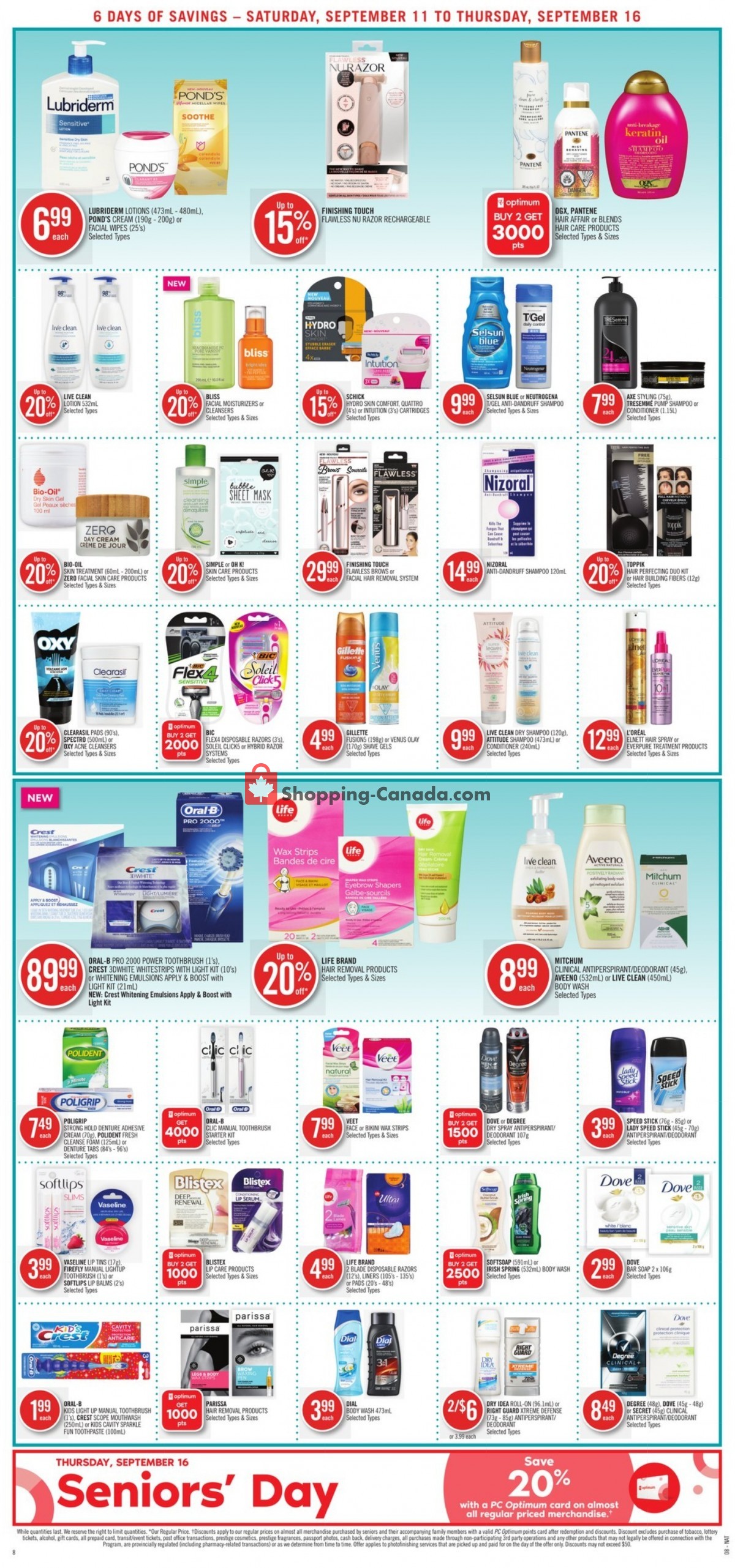 Shoppers Drug Mart flyer from Saturday September 11, 2021 to Thursday September 16, 2021 - page 12