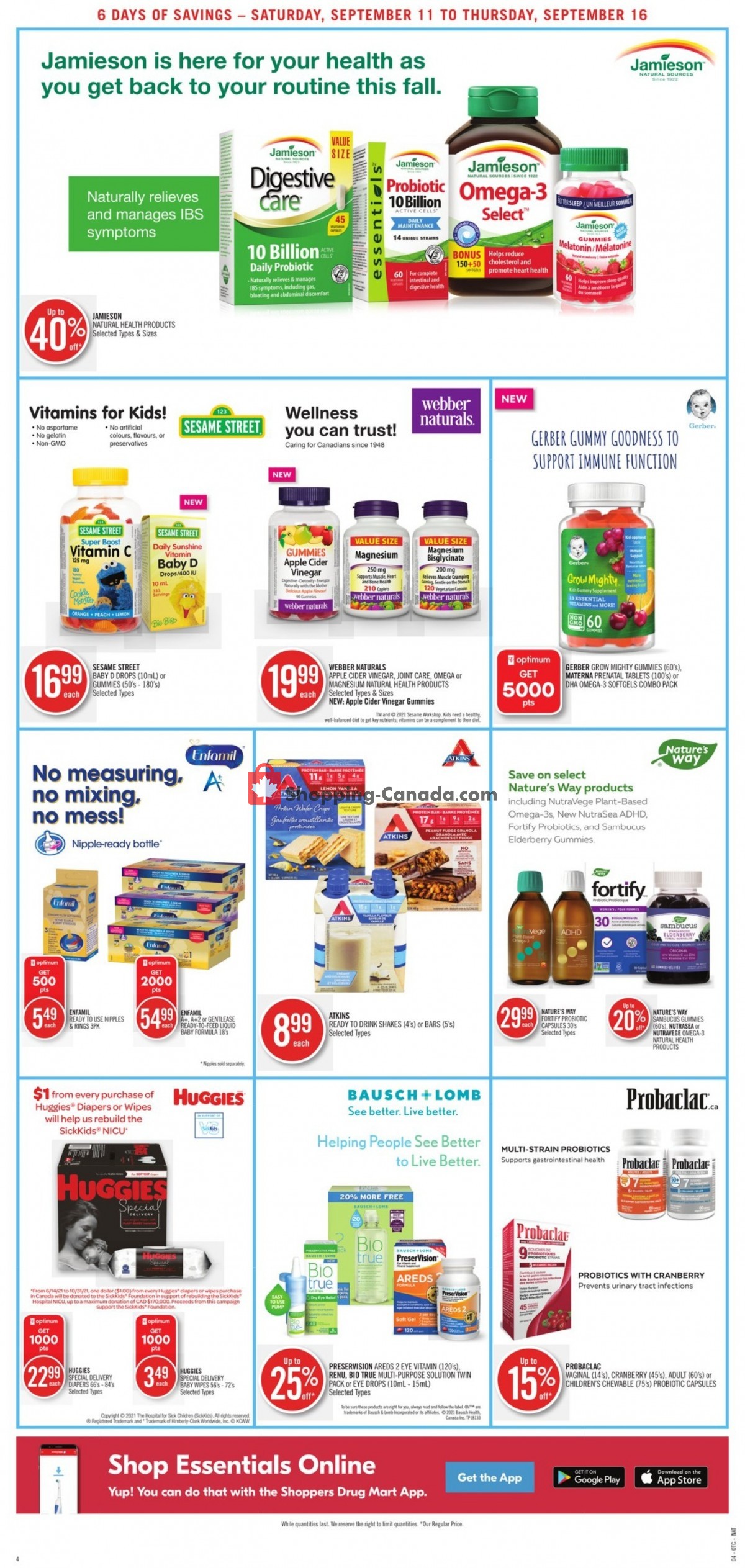 Shoppers Drug Mart flyer from Saturday September 11, 2021 to Thursday September 16, 2021 - page 6