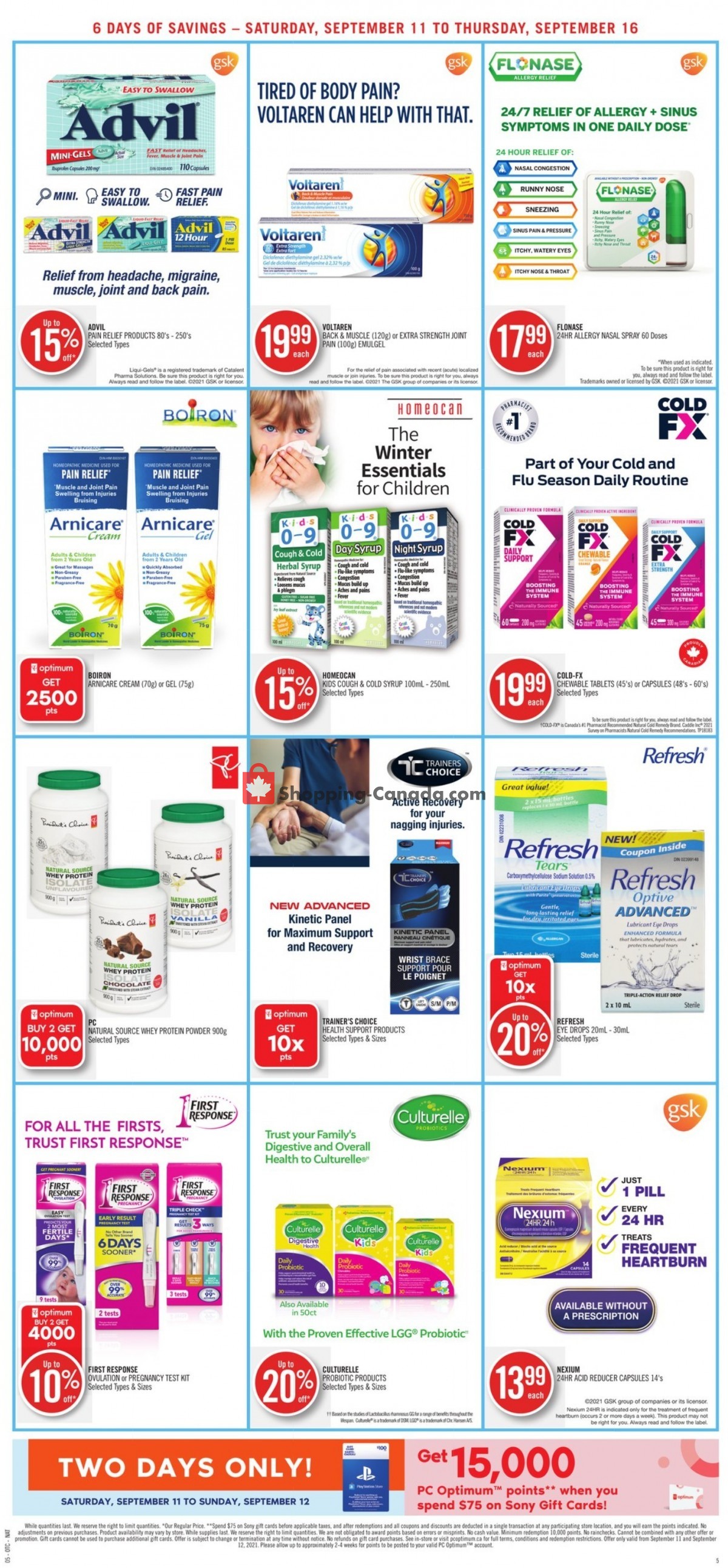 Shoppers Drug Mart flyer from Saturday September 11, 2021 to Thursday September 16, 2021 - page 7