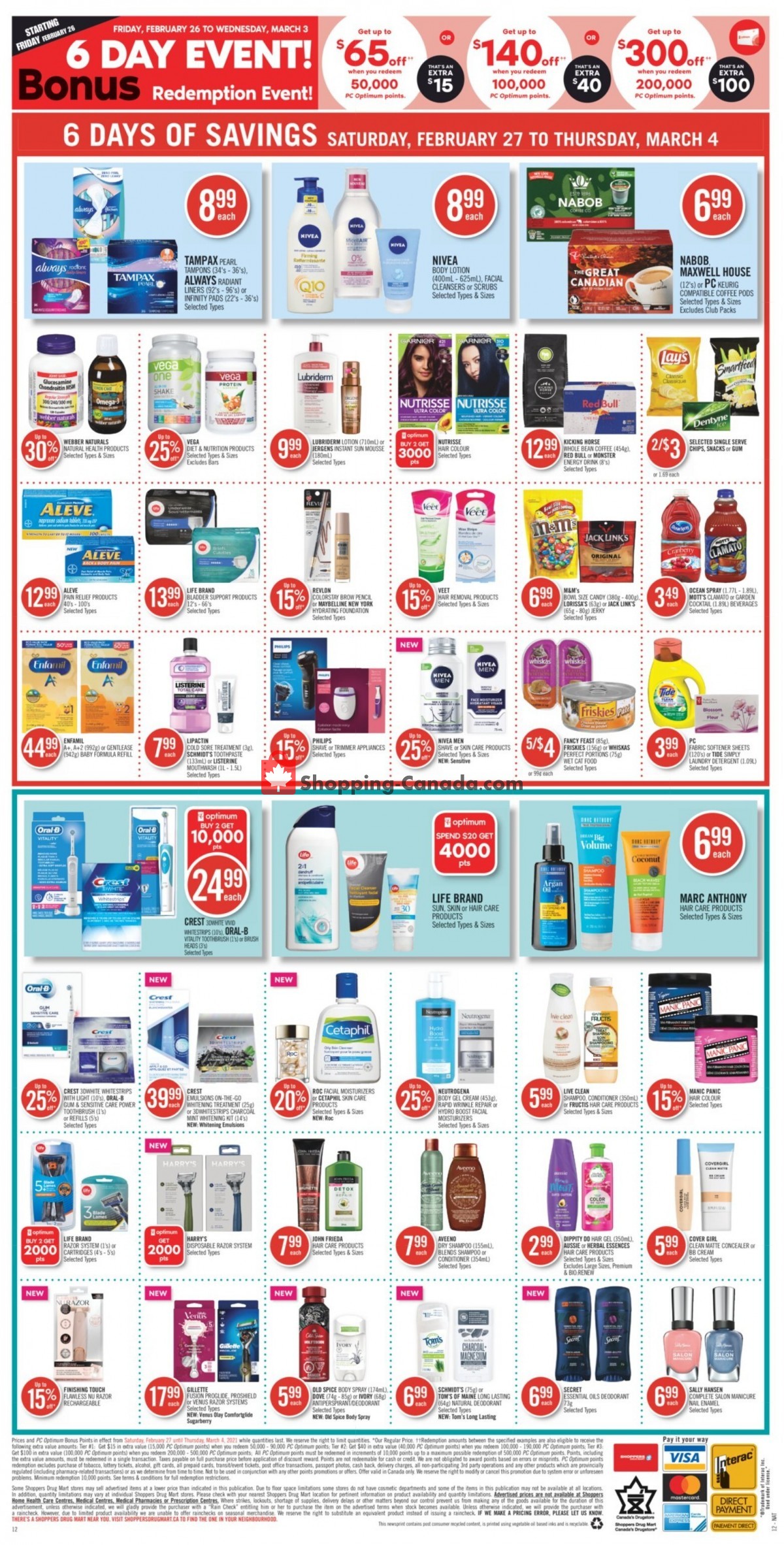 Shoppers Drug Mart flyer from Saturday February 27, 2021 to Thursday March 4, 2021 - page 20