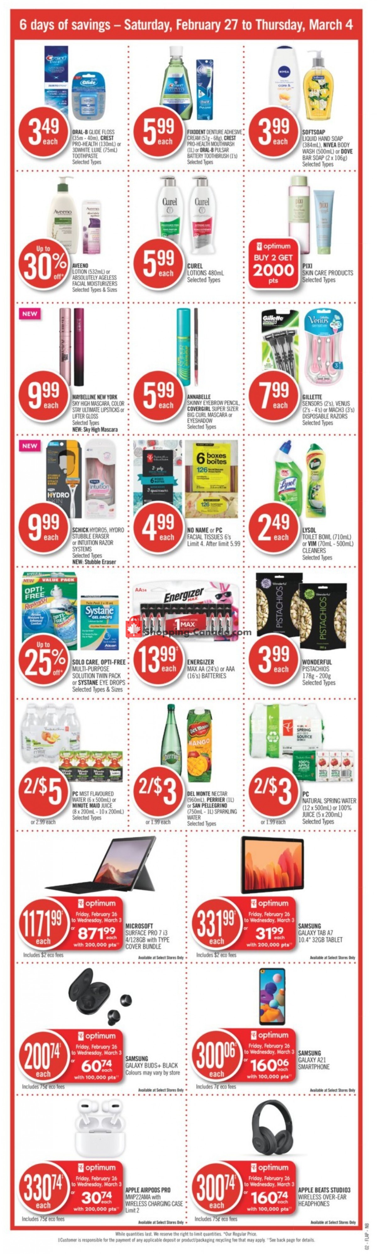 Shoppers Drug Mart flyer from Saturday February 27, 2021 to Thursday March 4, 2021 - page 5
