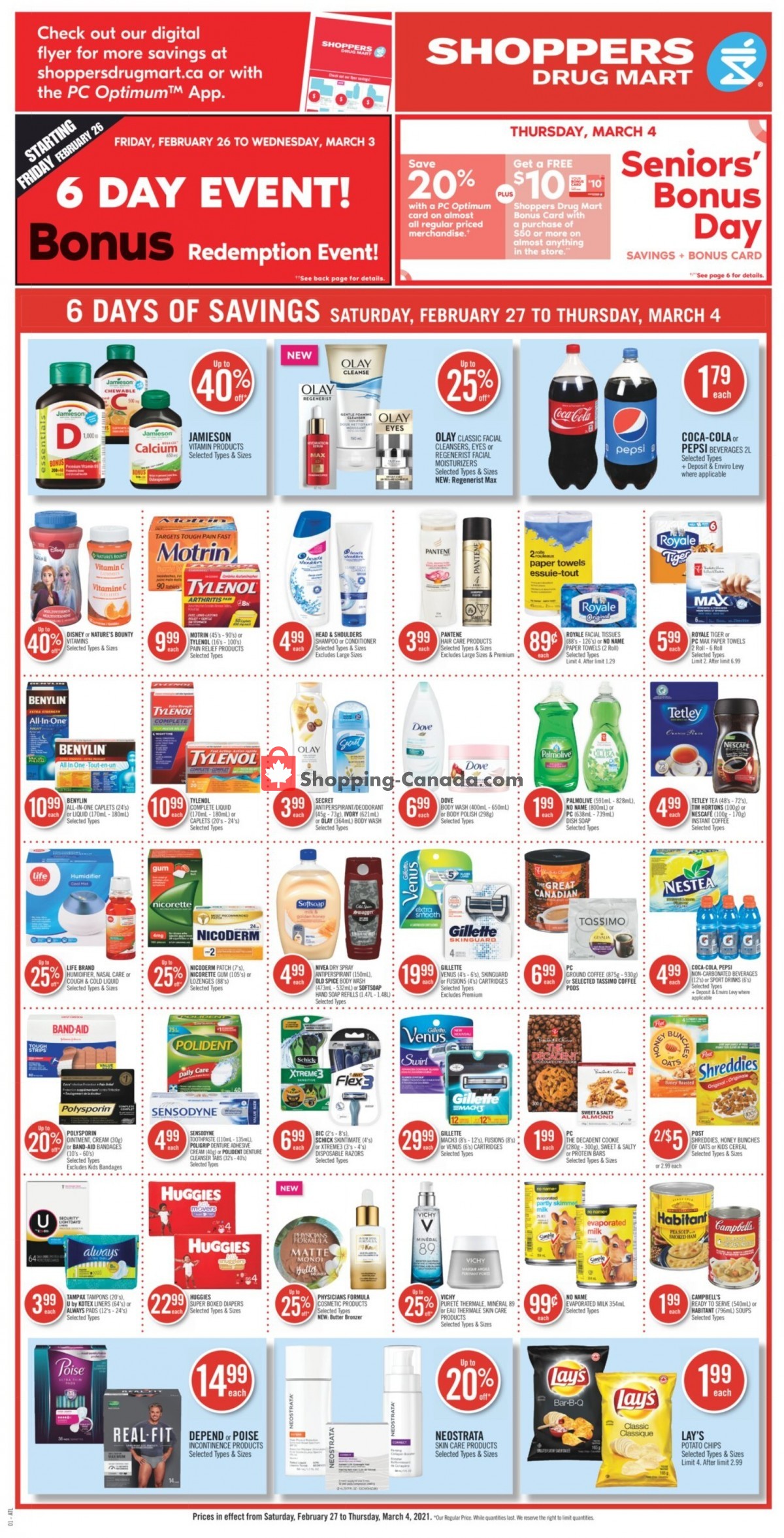 Shoppers Drug Mart flyer from Saturday February 27, 2021 to Thursday March 4, 2021 - page 6