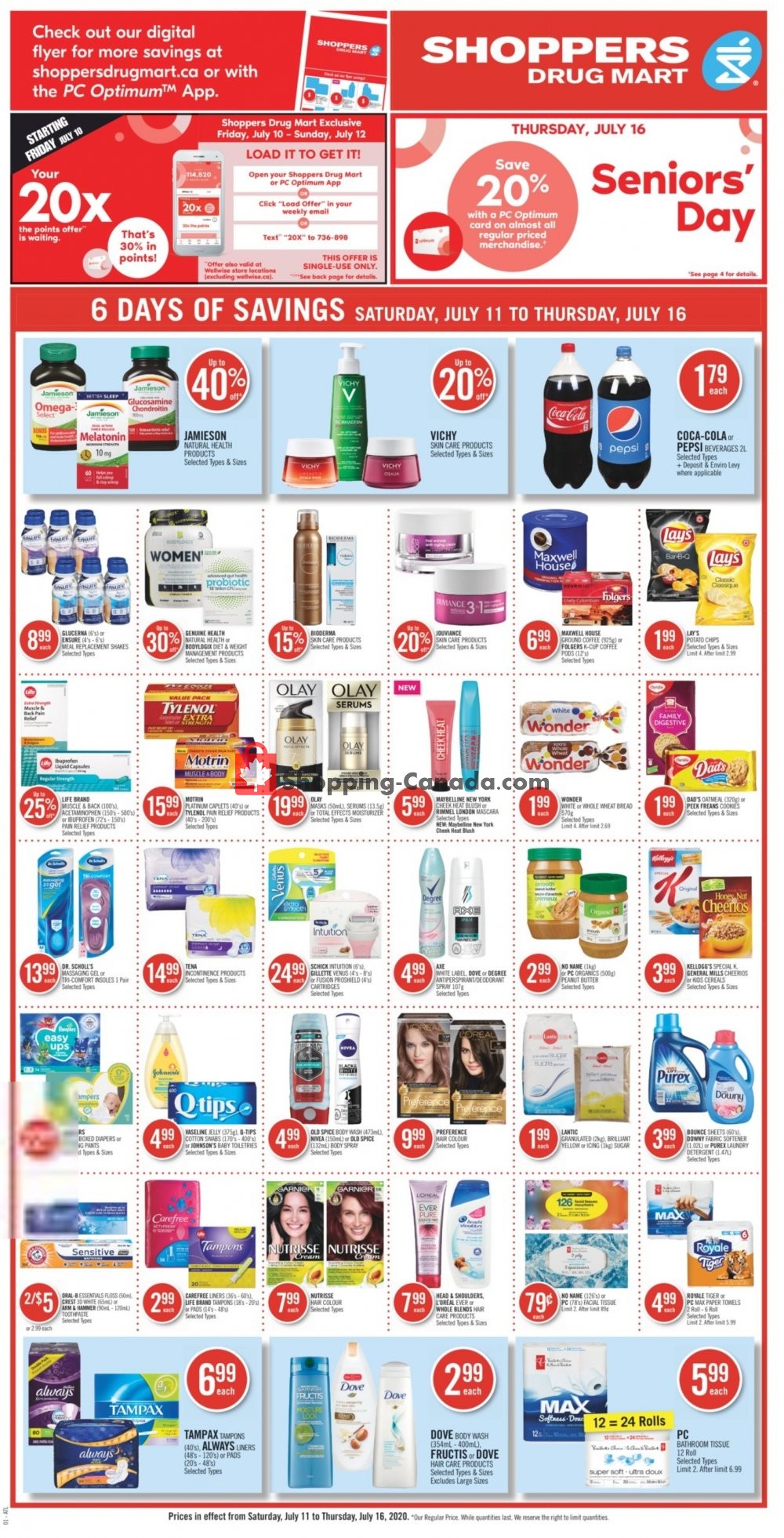 Shoppers Drug Mart flyer from Saturday July 11, 2020 to Thursday July 16, 2020 - page 4