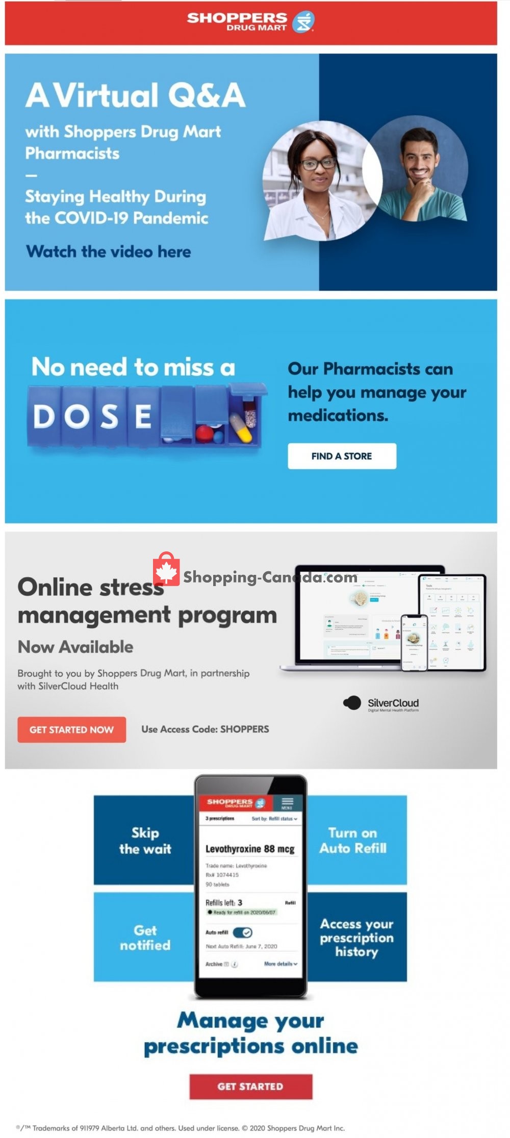 Shoppers Drug Mart flyer from Saturday July 4, 2020 to Thursday July 9, 2020 - page 1