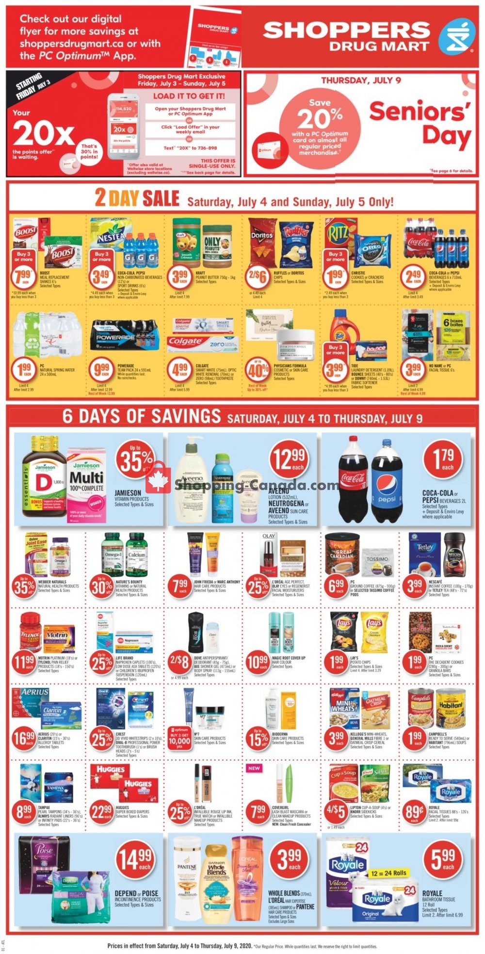Shoppers Drug Mart flyer from Saturday July 4, 2020 to Thursday July 9, 2020 - page 4
