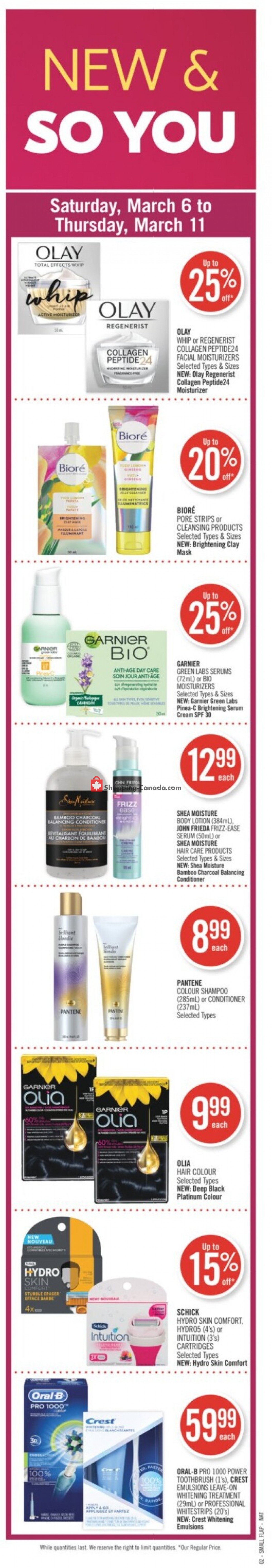 Shoppers Drug Mart flyer from Saturday March 6, 2021 to Thursday March 11, 2021 - page 2