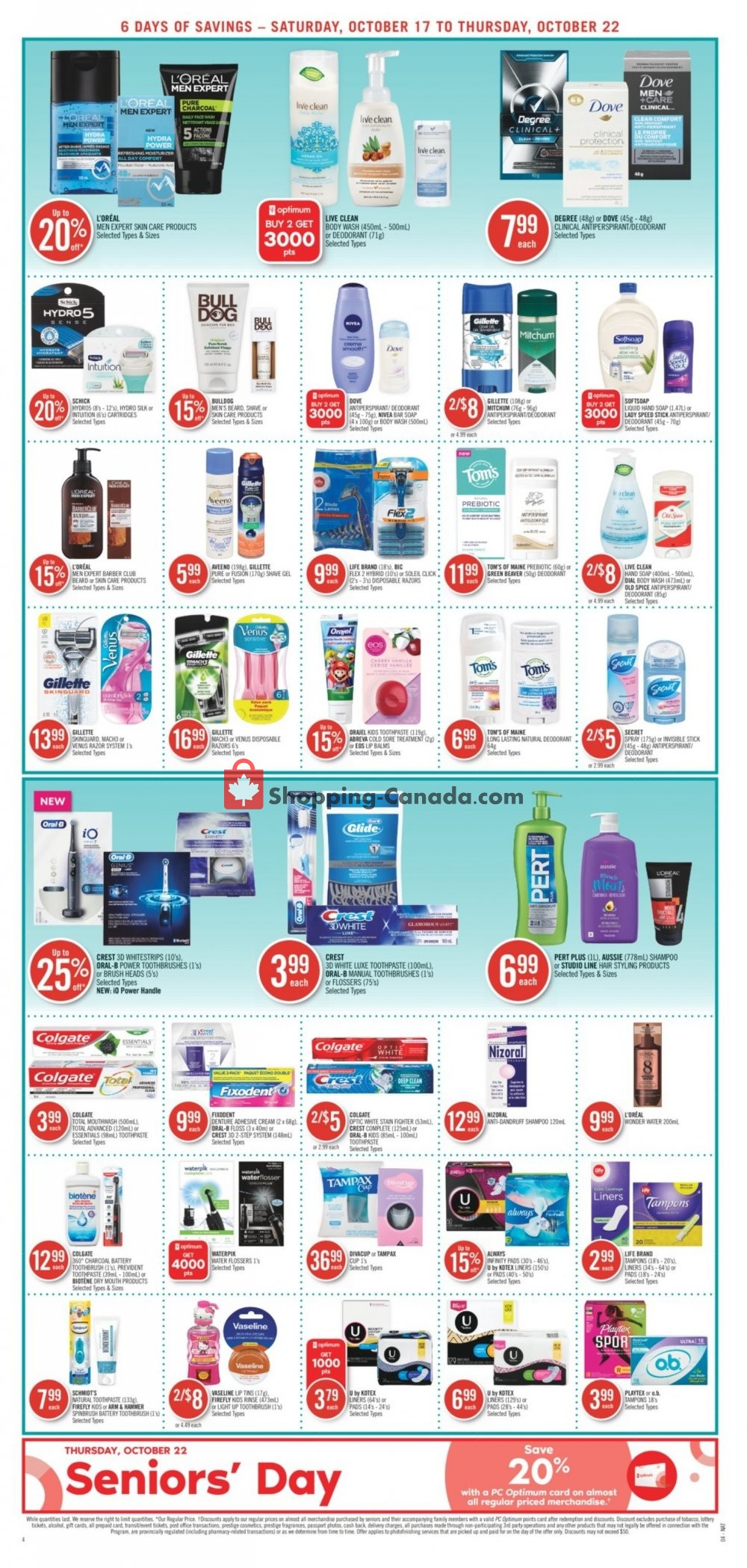 Shoppers Drug Mart flyer from Saturday October 17, 2020 to Thursday October 22, 2020 - page 10