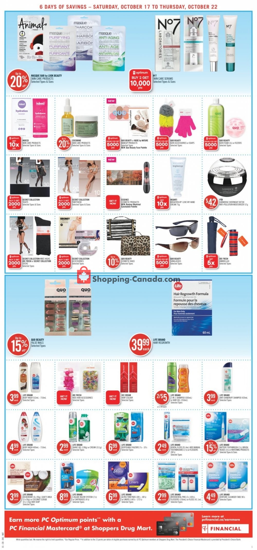 Shoppers Drug Mart flyer from Saturday October 17, 2020 to Thursday October 22, 2020 - page 19