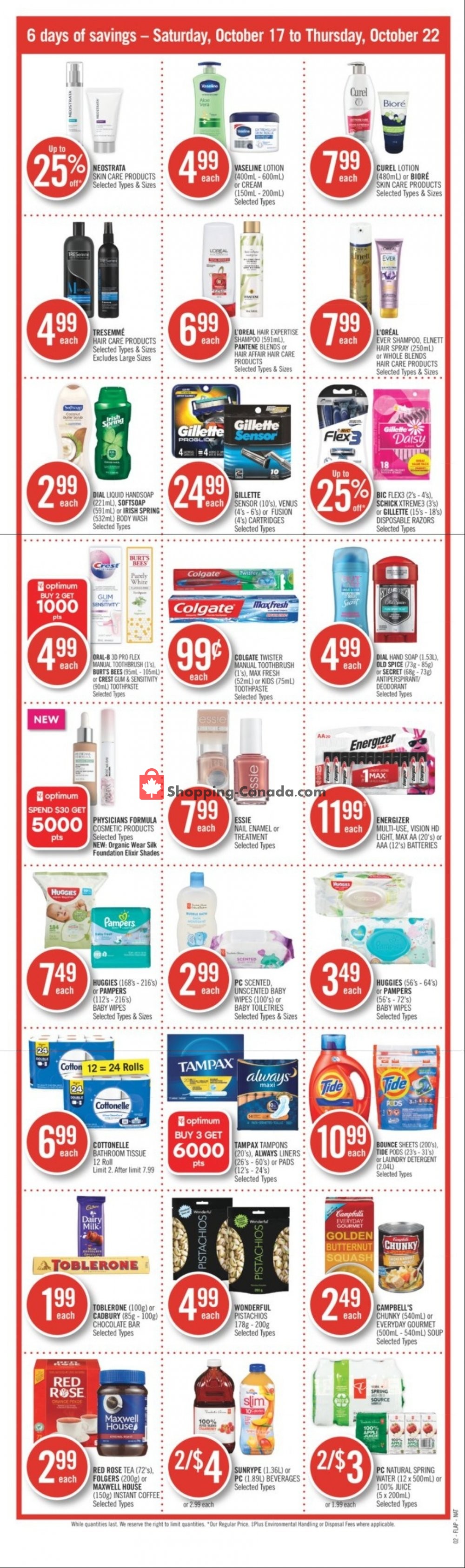 Shoppers Drug Mart flyer from Saturday October 17, 2020 to Thursday October 22, 2020 - page 4