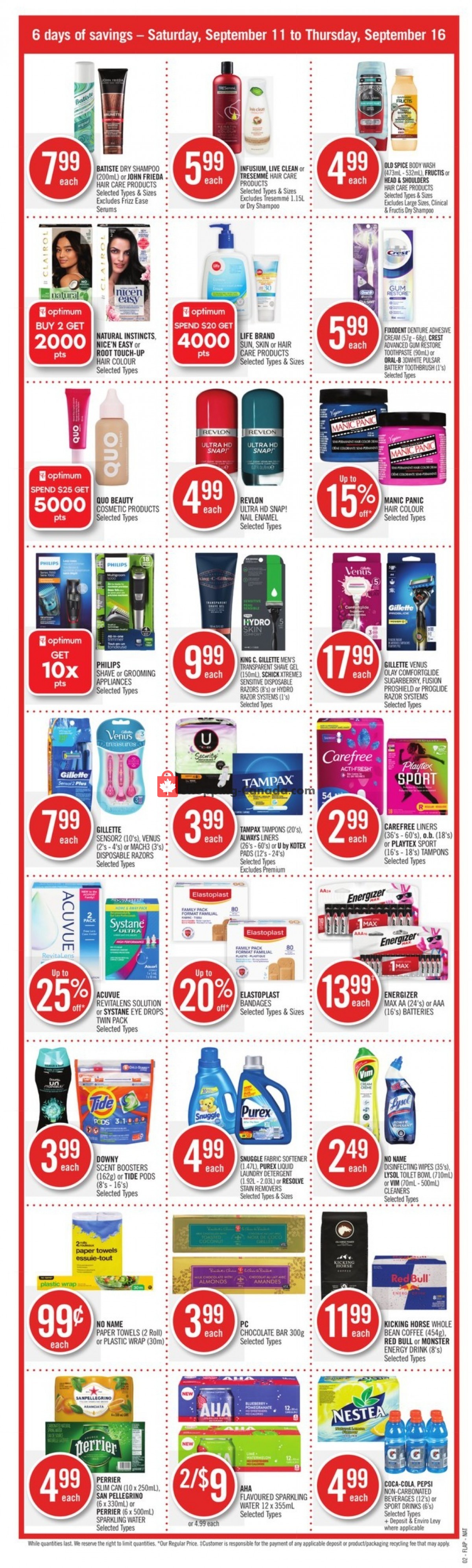 Shoppers Drug Mart flyer from Saturday September 11, 2021 to Thursday September 16, 2021 - page 2