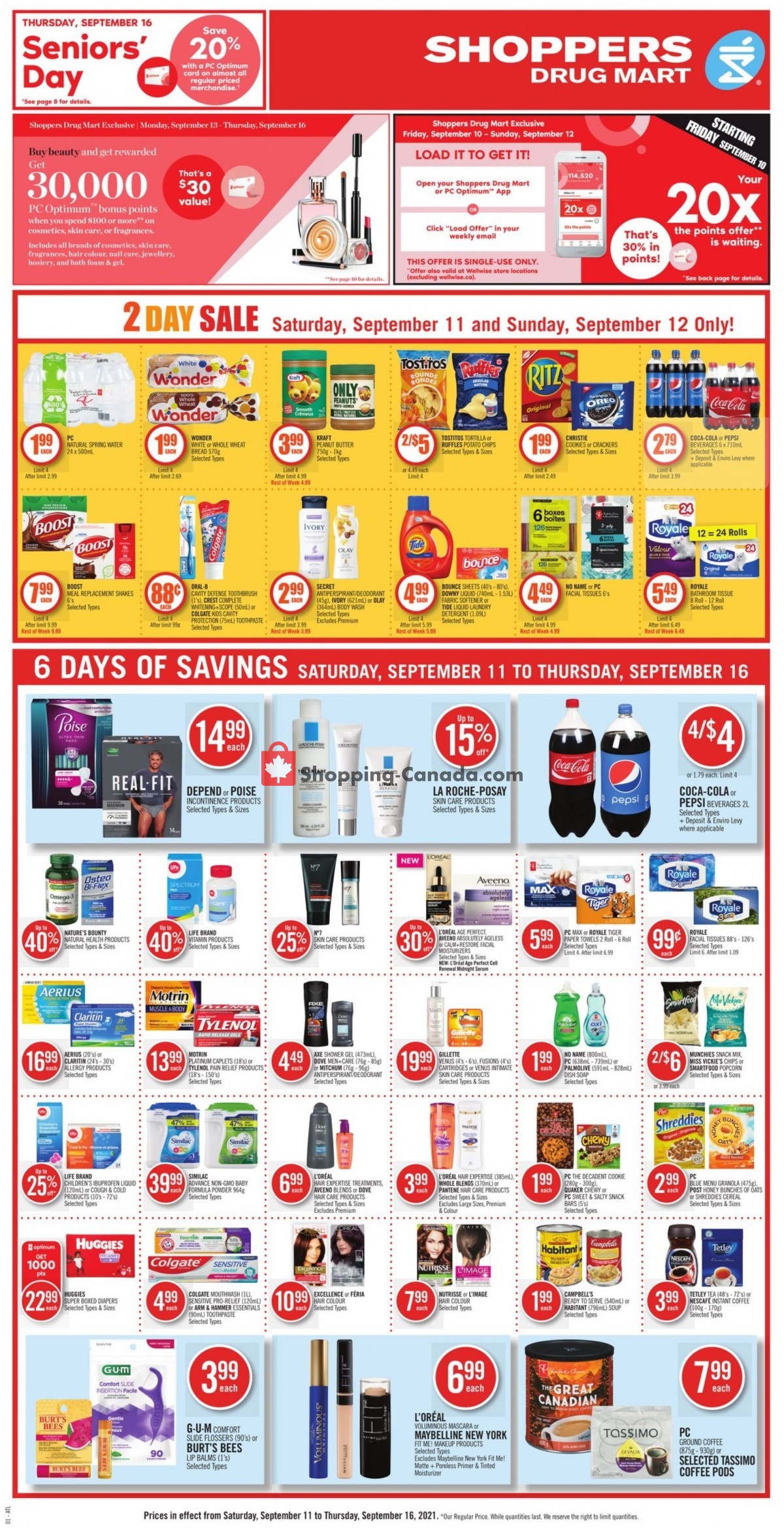 Shoppers Drug Mart flyer from Saturday September 11, 2021 to Thursday September 16, 2021 - page 3