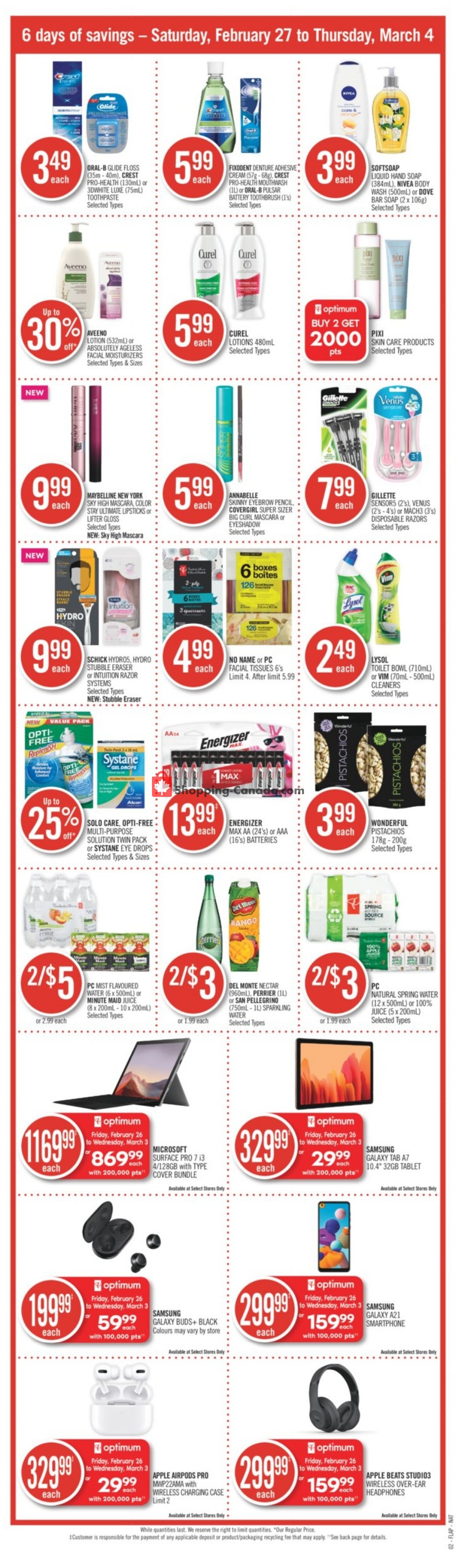Shoppers Drug Mart flyer from Saturday February 27, 2021 to Thursday March 4, 2021 - page 5