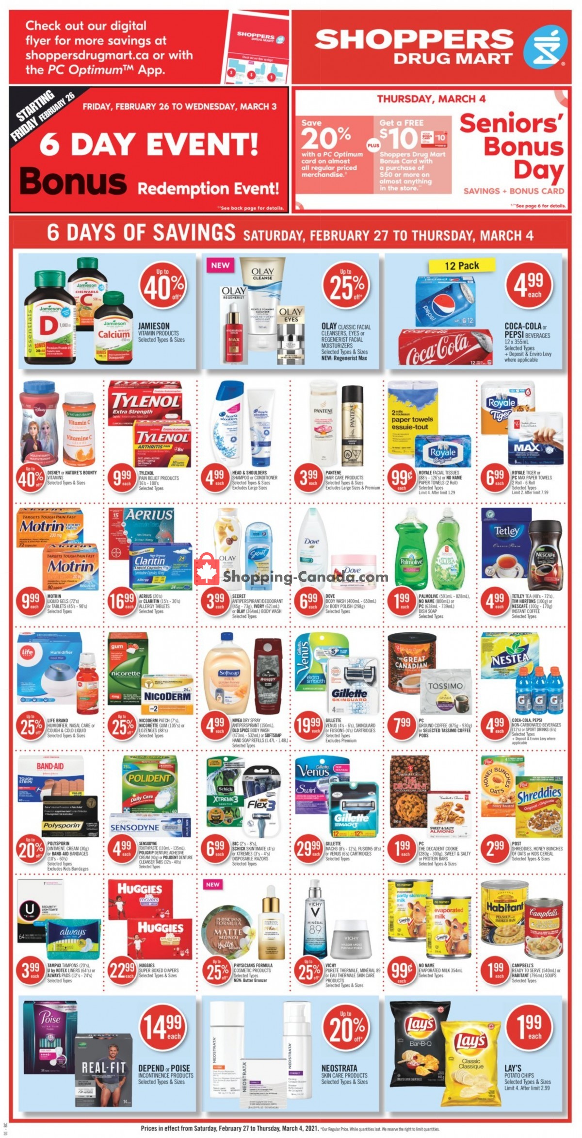 Shoppers Drug Mart flyer from Saturday February 27, 2021 to Thursday March 4, 2021 - page 6