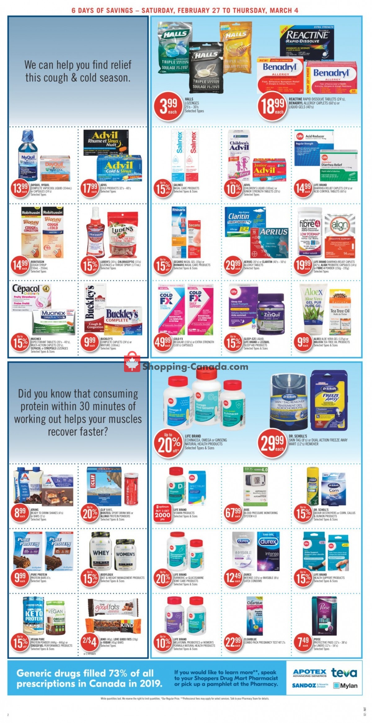 Shoppers Drug Mart flyer from Saturday February 27, 2021 to Thursday March 4, 2021 - page 7