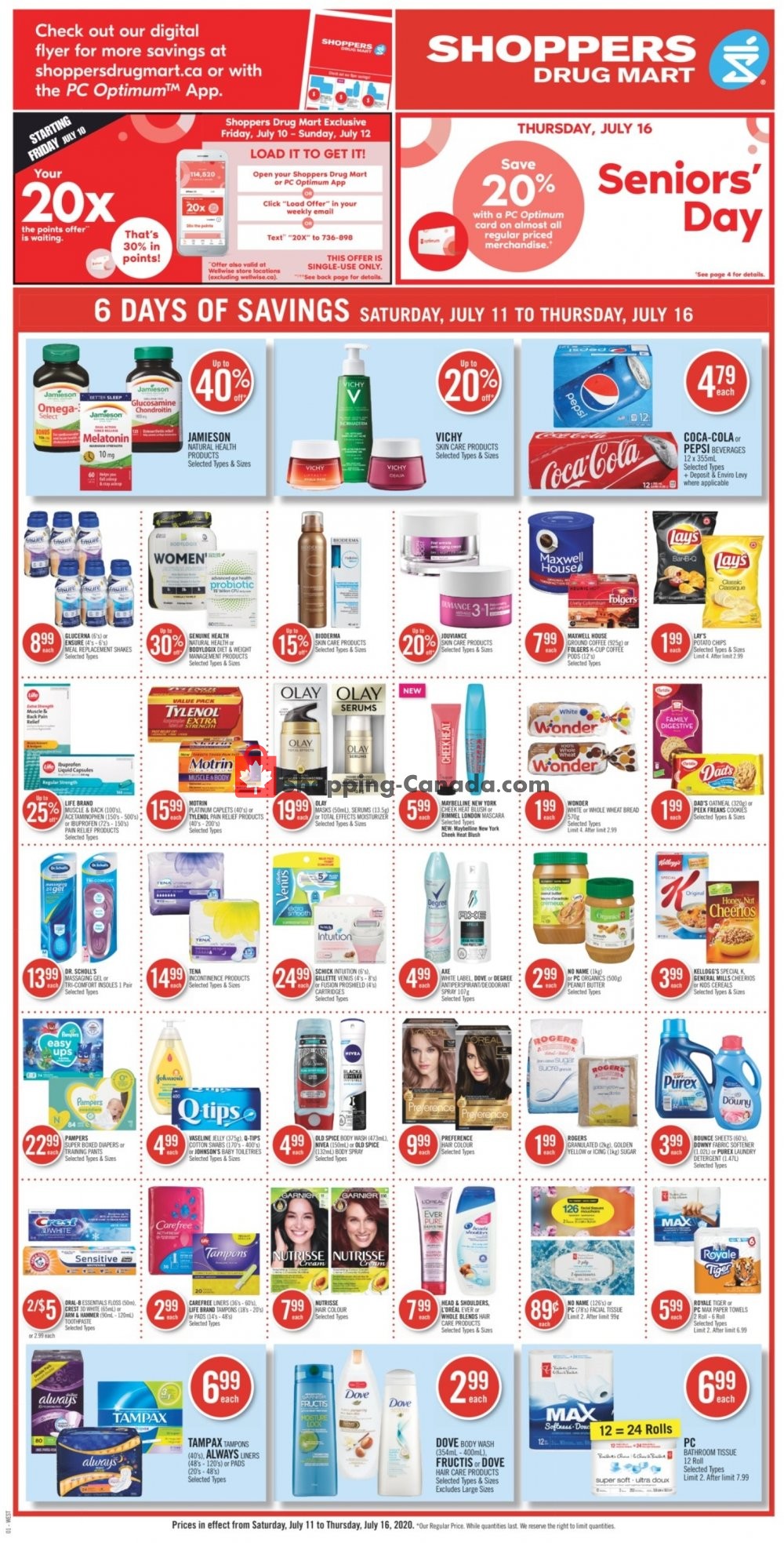 Shoppers Drug Mart flyer from Saturday July 11, 2020 to Thursday July 16, 2020 - page 4