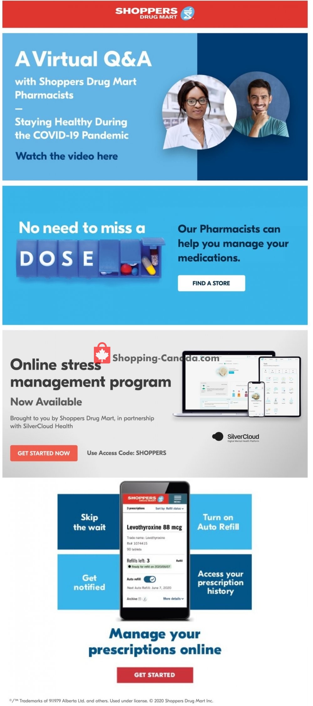 Shoppers Drug Mart flyer from Saturday July 4, 2020 to Thursday July 9, 2020 - page 1