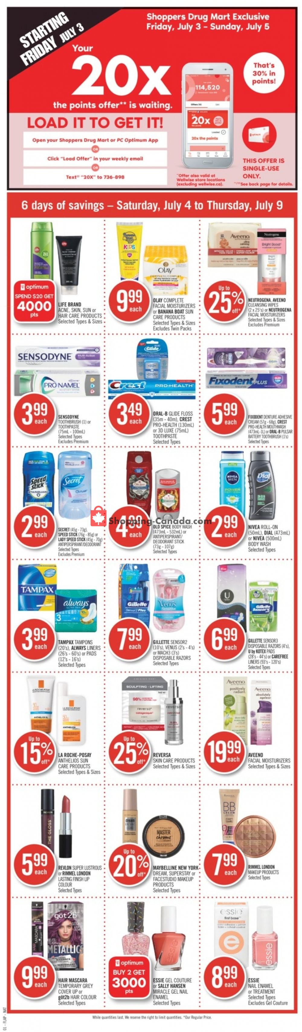 Shoppers Drug Mart flyer from Saturday July 4, 2020 to Thursday July 9, 2020 - page 2