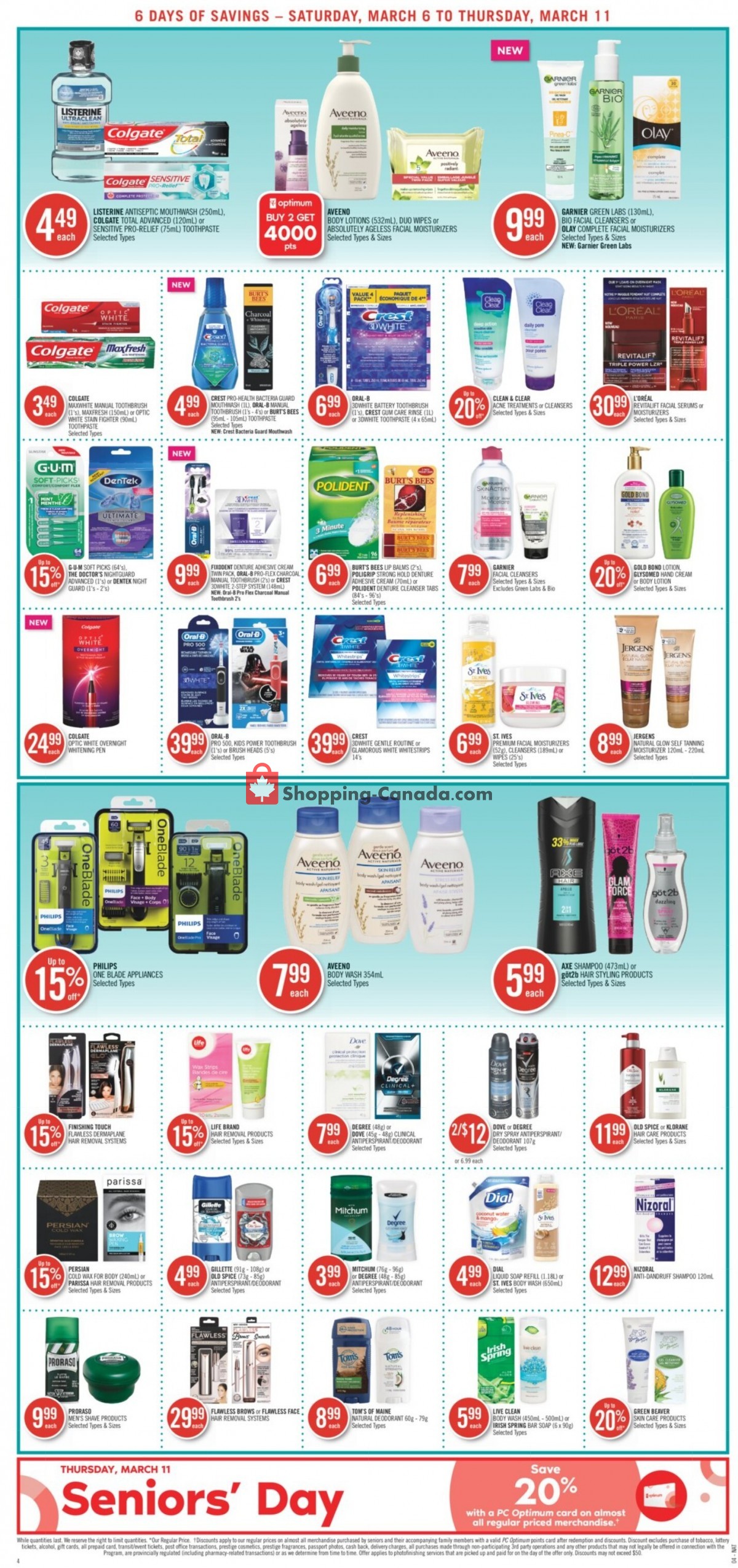 Shoppers Drug Mart flyer from Saturday March 6, 2021 to Thursday March 11, 2021 - page 10