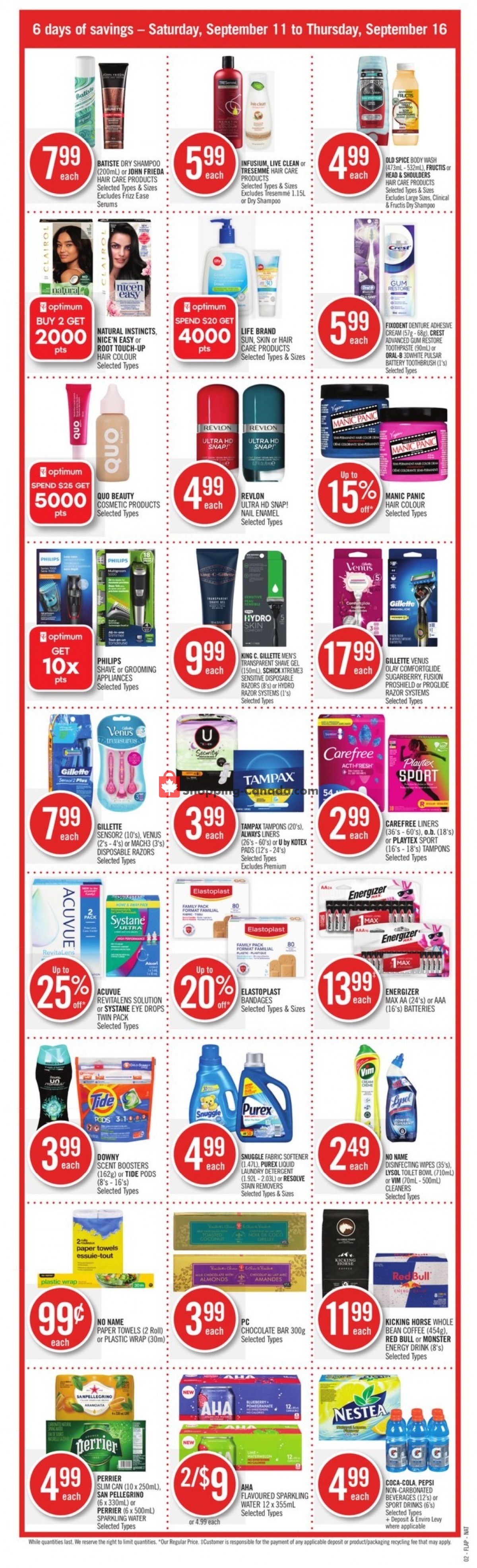 Shoppers Drug Mart flyer from Saturday September 11, 2021 to Thursday September 16, 2021 - page 2