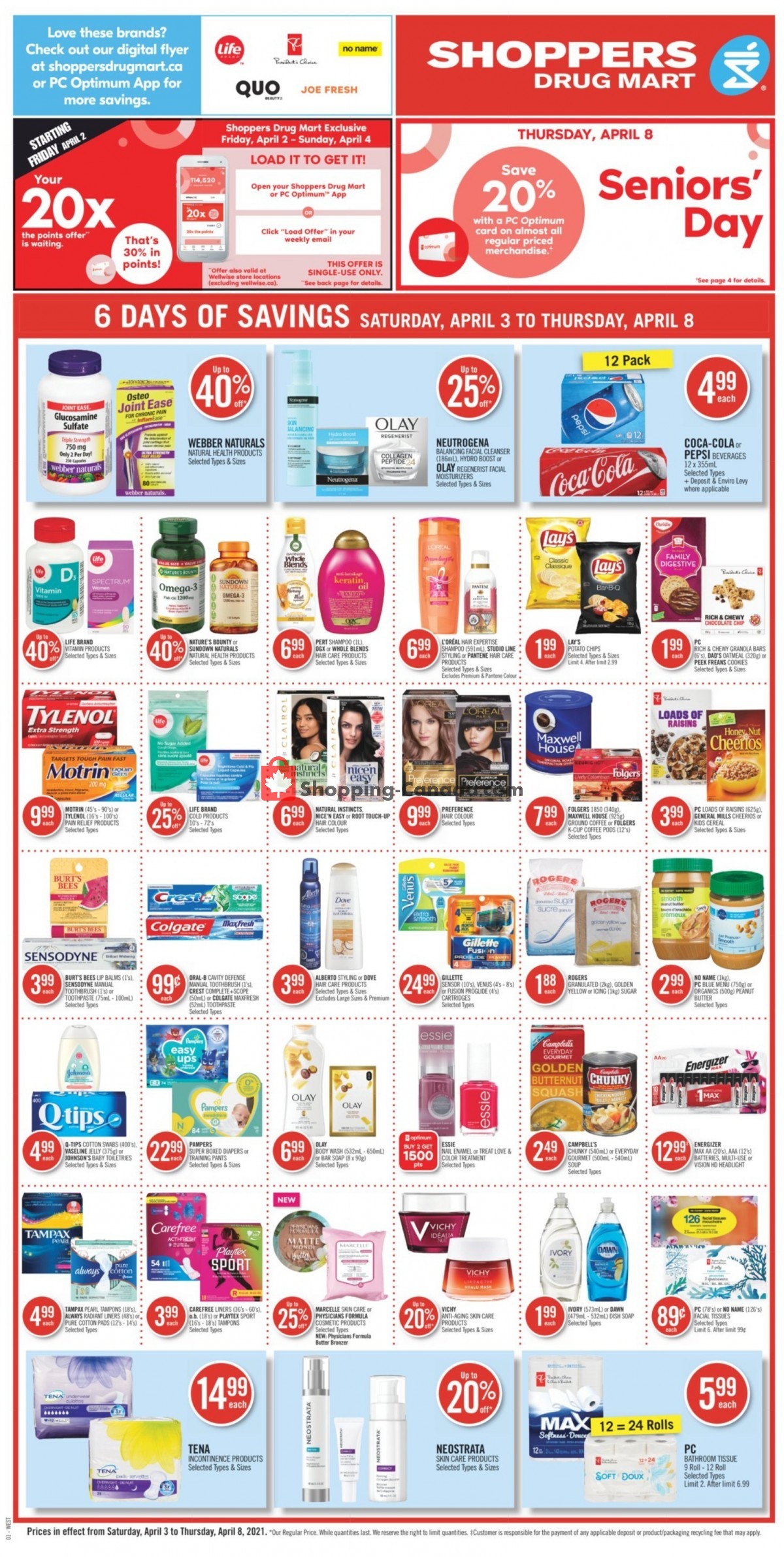 Shoppers Drug Mart flyer from Saturday April 3, 2021 to Thursday April 8, 2021 - page 4