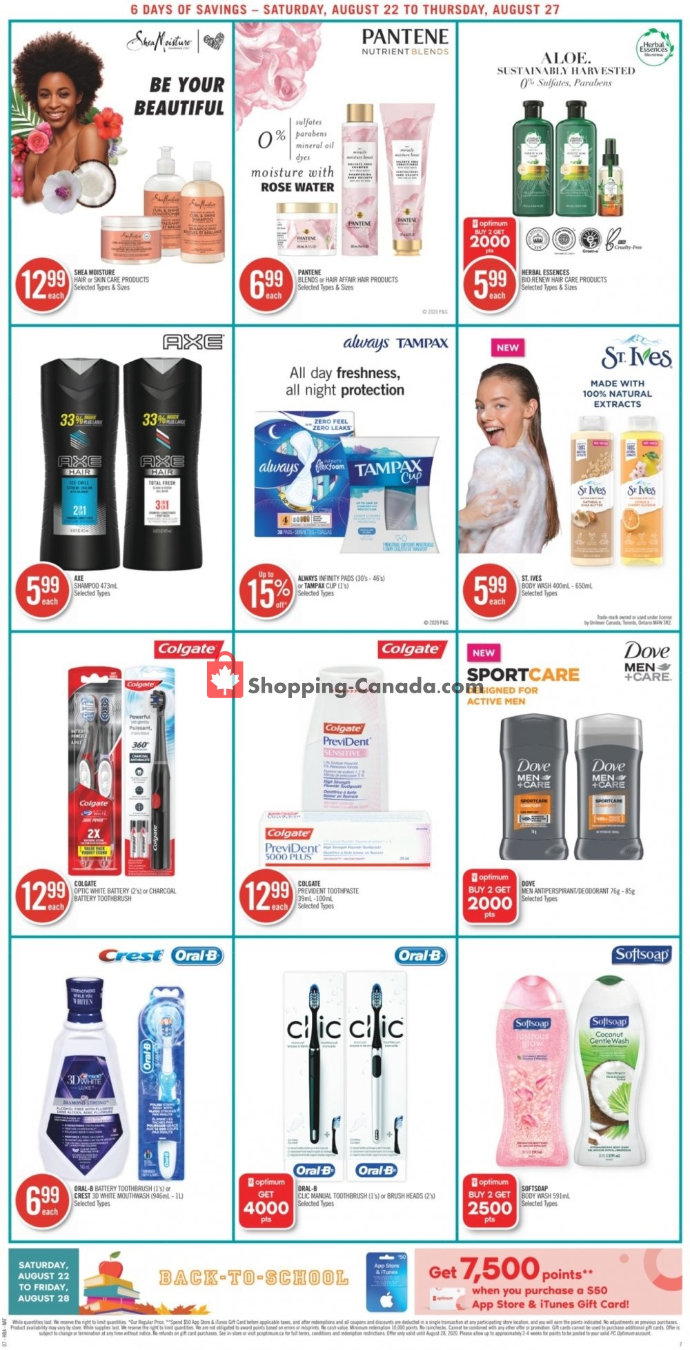 Shoppers Drug Mart flyer from Saturday August 22, 2020 to Thursday August 27, 2020 - page 10