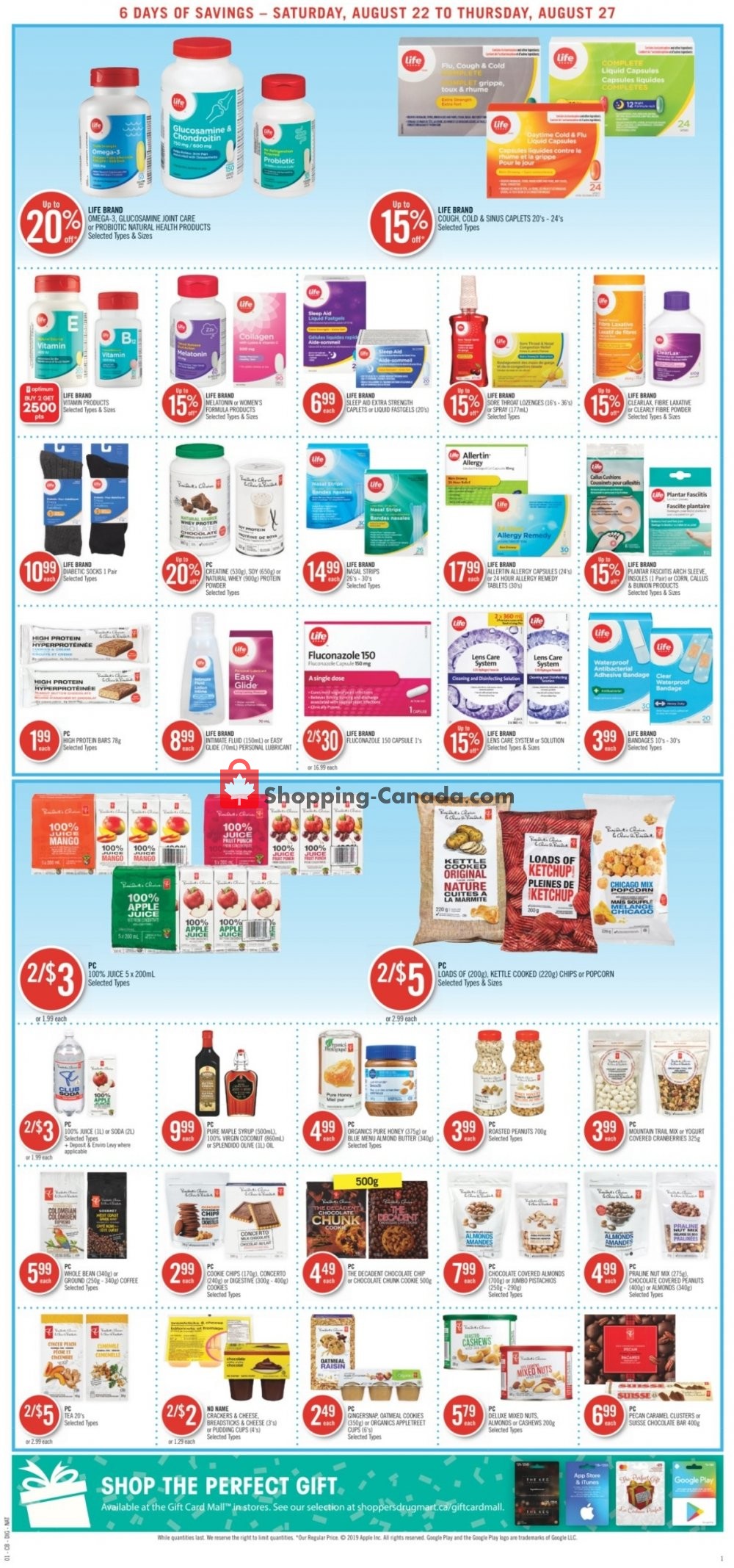 Shoppers Drug Mart flyer from Saturday August 22, 2020 to Thursday August 27, 2020 - page 11