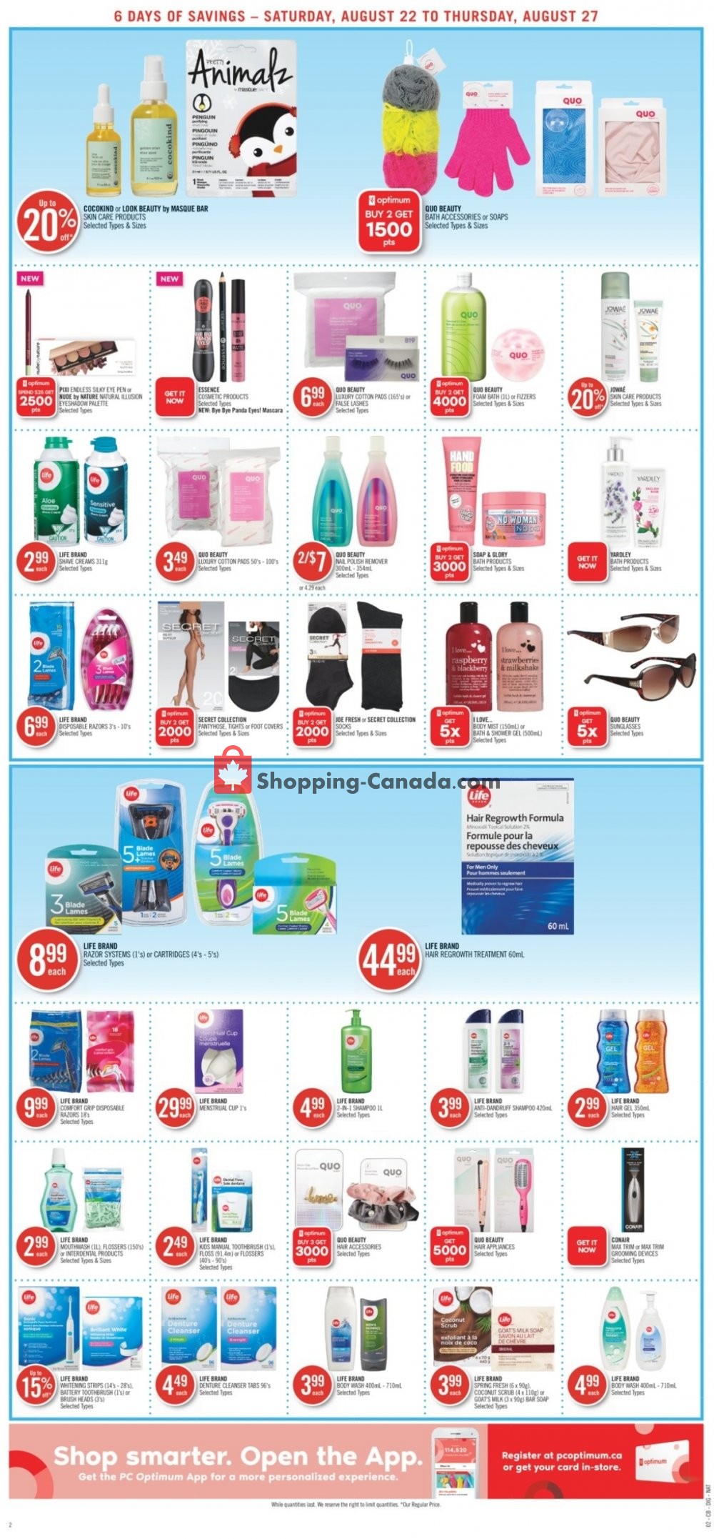 Shoppers Drug Mart flyer from Saturday August 22, 2020 to Thursday August 27, 2020 - page 12