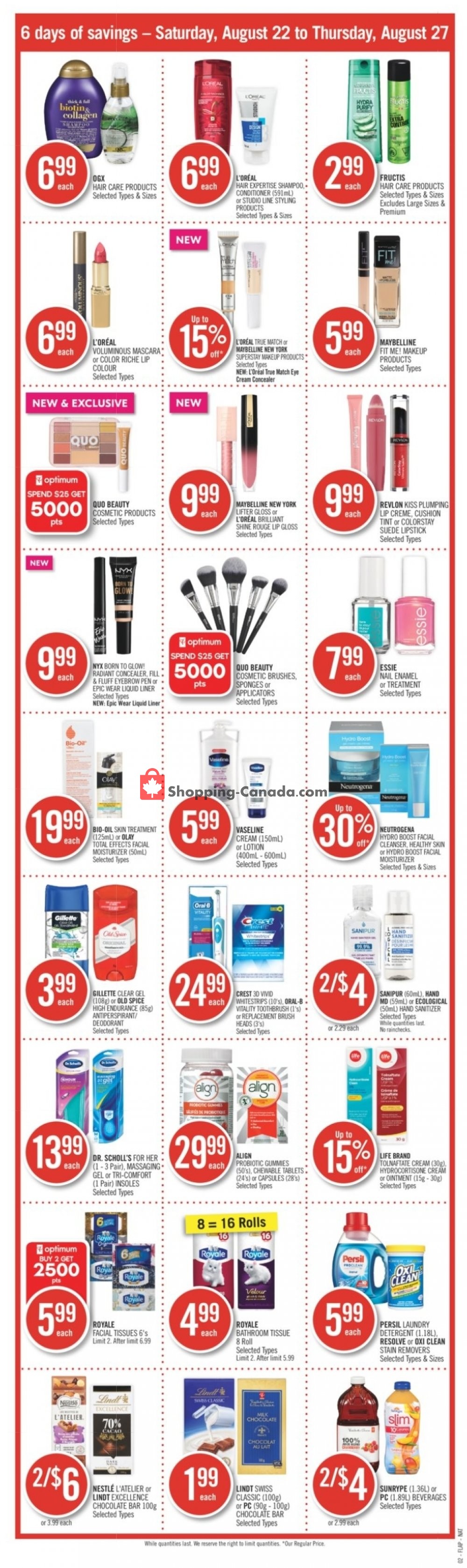 Shoppers Drug Mart flyer from Saturday August 22, 2020 to Thursday August 27, 2020 - page 3