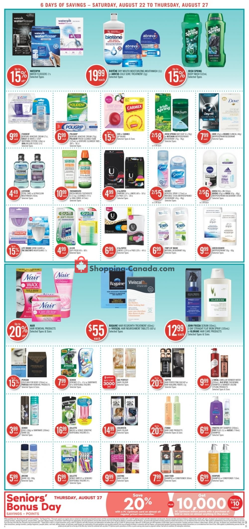 Shoppers Drug Mart flyer from Saturday August 22, 2020 to Thursday August 27, 2020 - page 7