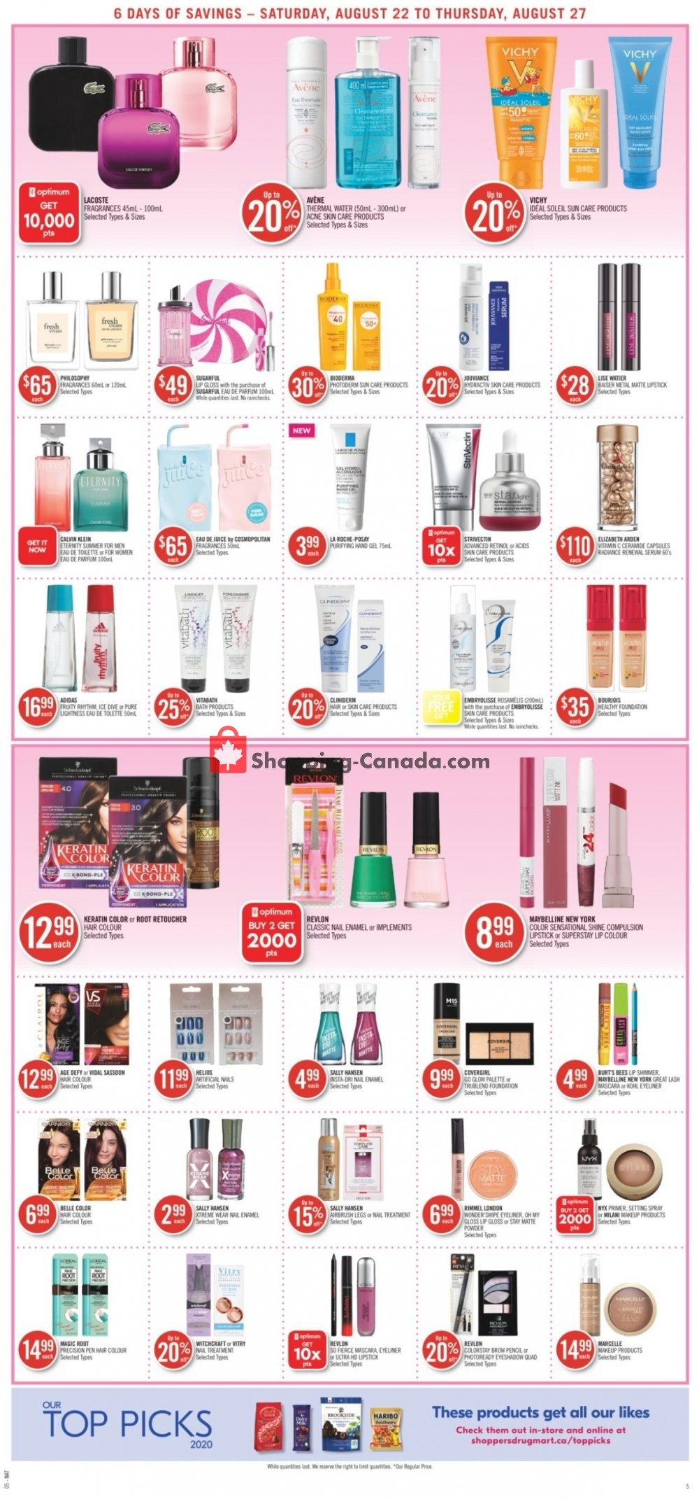 Shoppers Drug Mart flyer from Saturday August 22, 2020 to Thursday August 27, 2020 - page 8