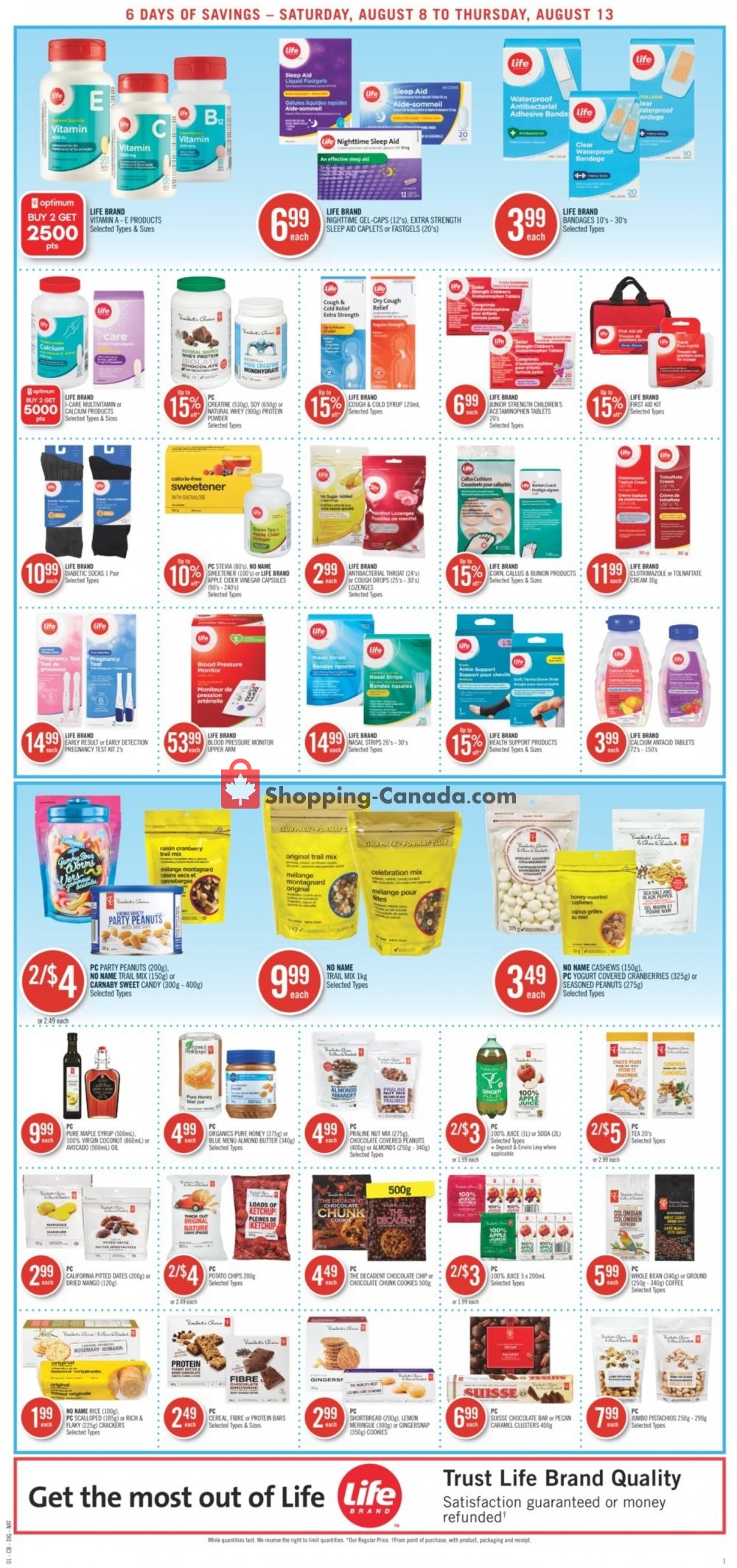 Shoppers Drug Mart flyer from Saturday August 8, 2020 to Thursday August 13, 2020 - page 6