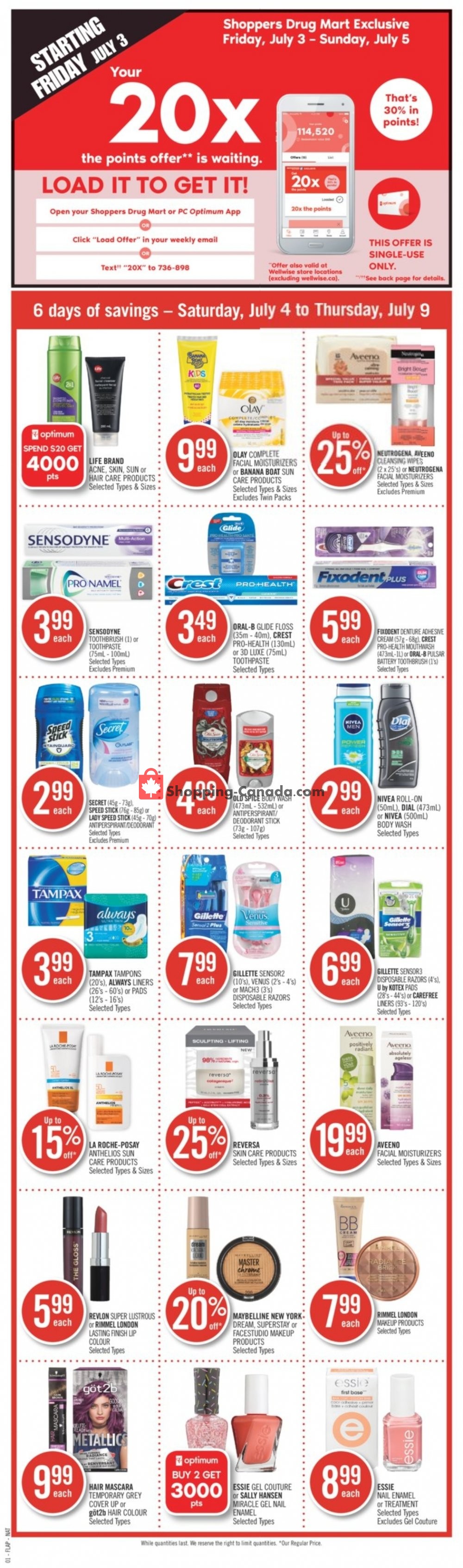 Shoppers Drug Mart flyer from Saturday July 4, 2020 to Thursday July 9, 2020 - page 2