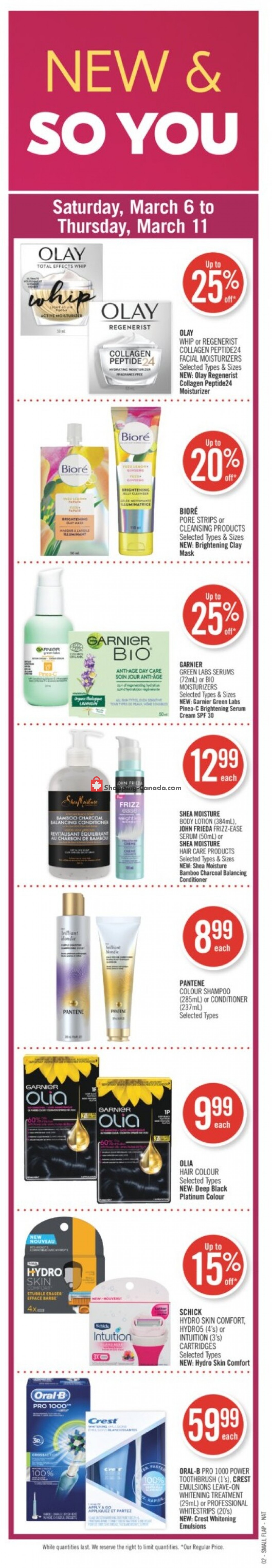 Shoppers Drug Mart flyer from Saturday March 6, 2021 to Thursday March 11, 2021 - page 2