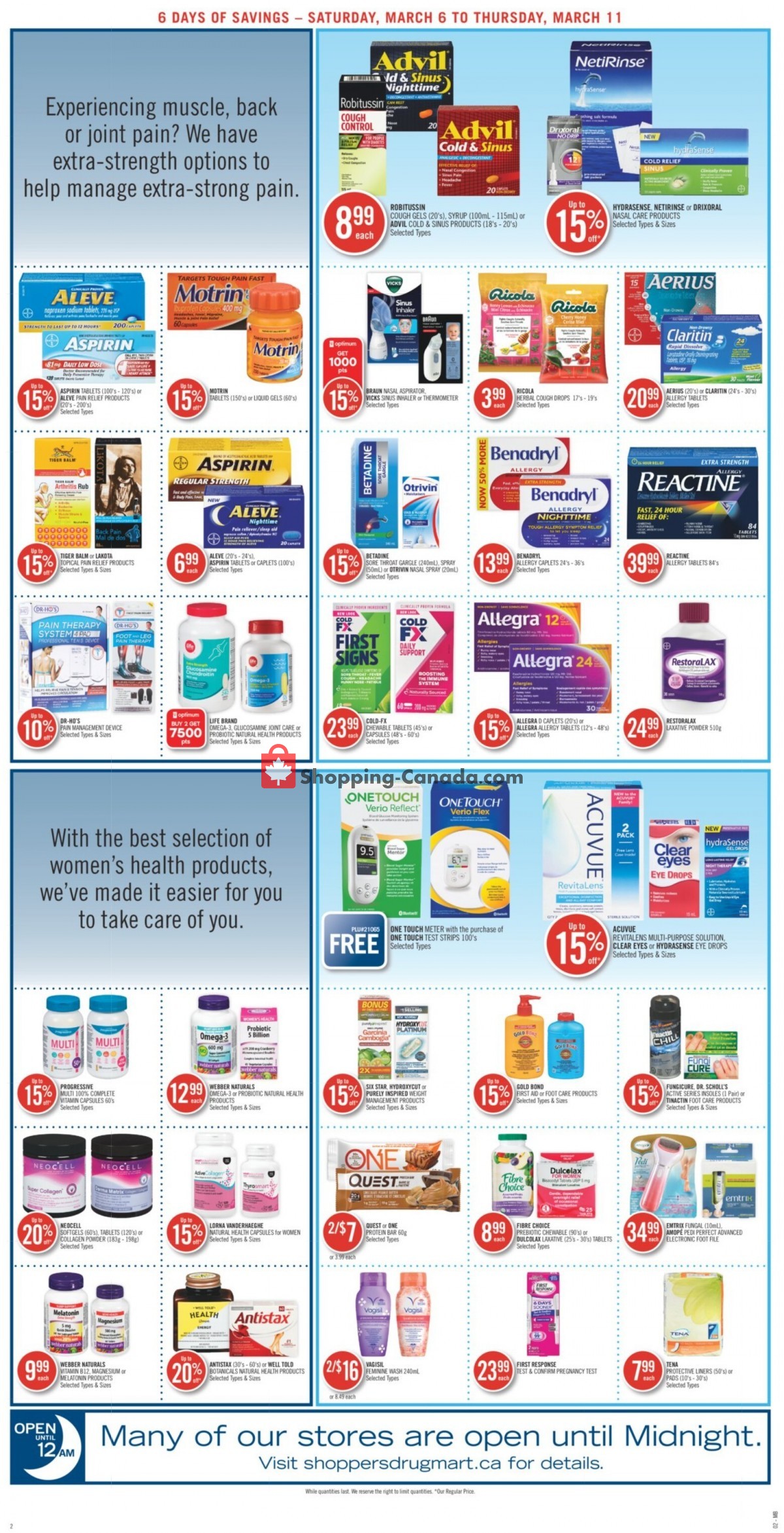 Shoppers Drug Mart flyer from Saturday March 6, 2021 to Thursday March 11, 2021 - page 6